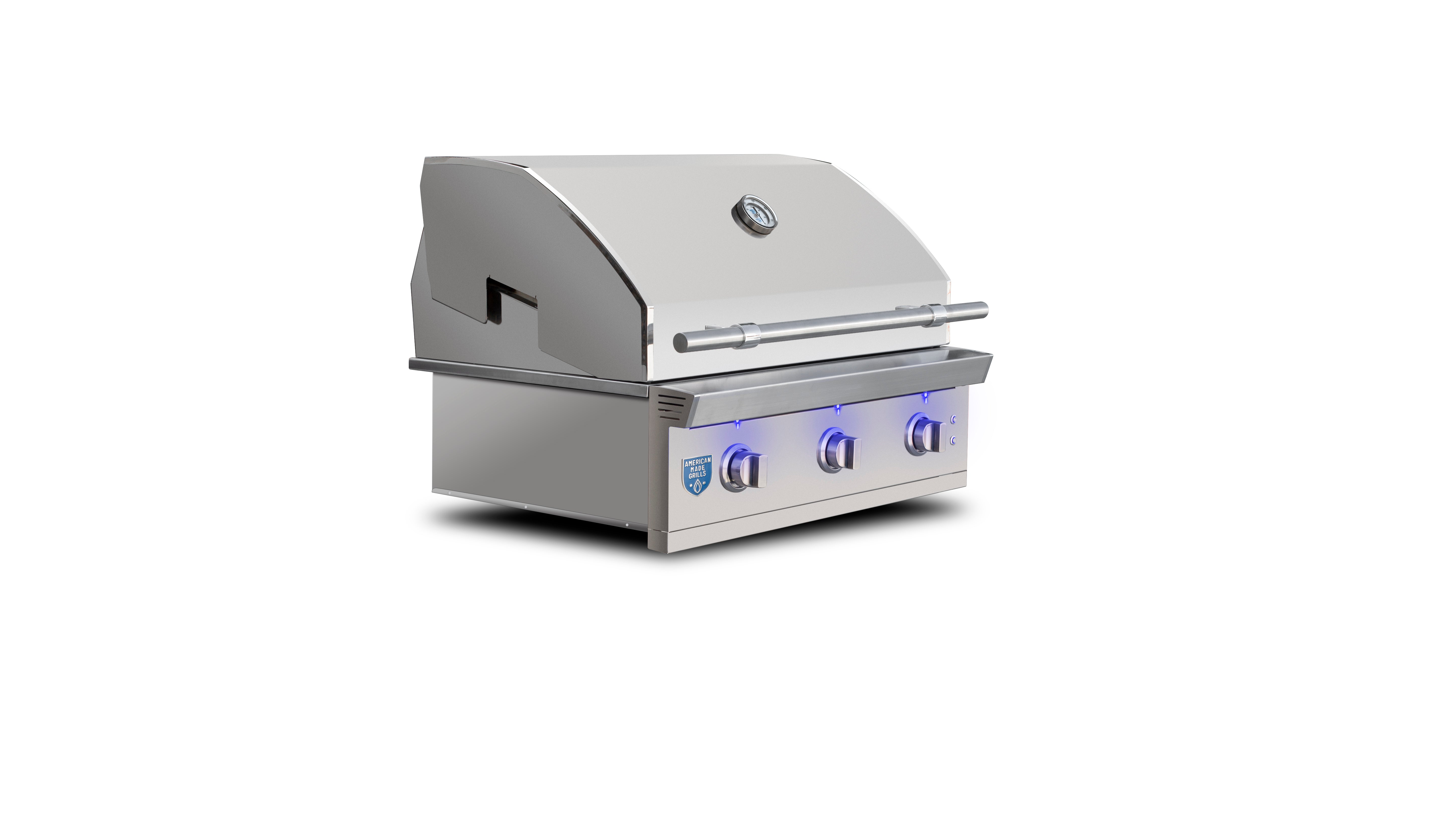 American Made Grills – Atlas 36″ Built-In Outdoor Grill with Briquette Trays – Stainless Steel