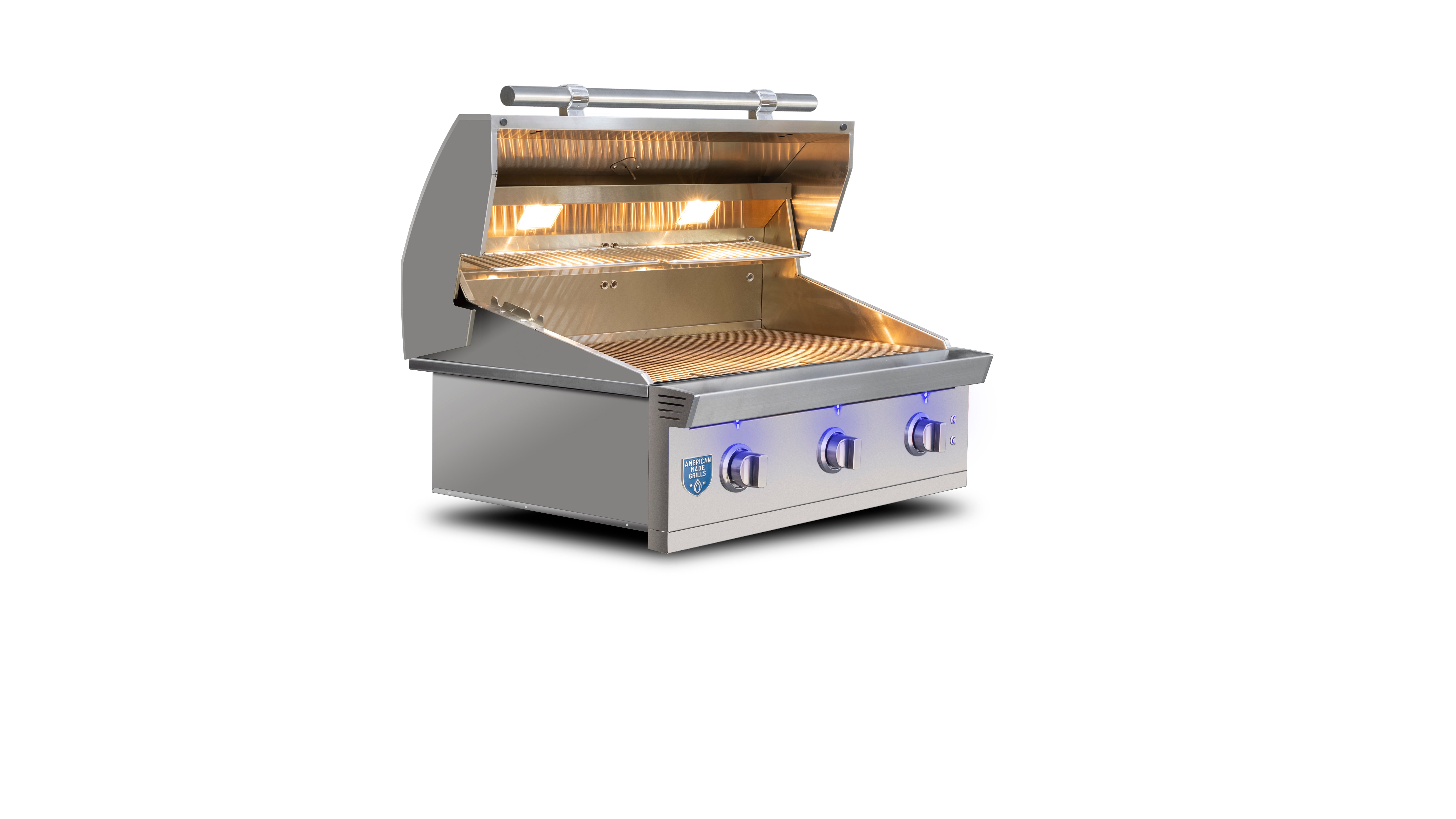 American Made Grills – Atlas 36″ Built-In Outdoor Grill with Briquette Trays – Stainless Steel