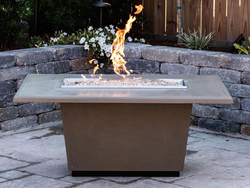 EmberVale Designs 54-Inch Cosmopolitan Rectangle Fire Table