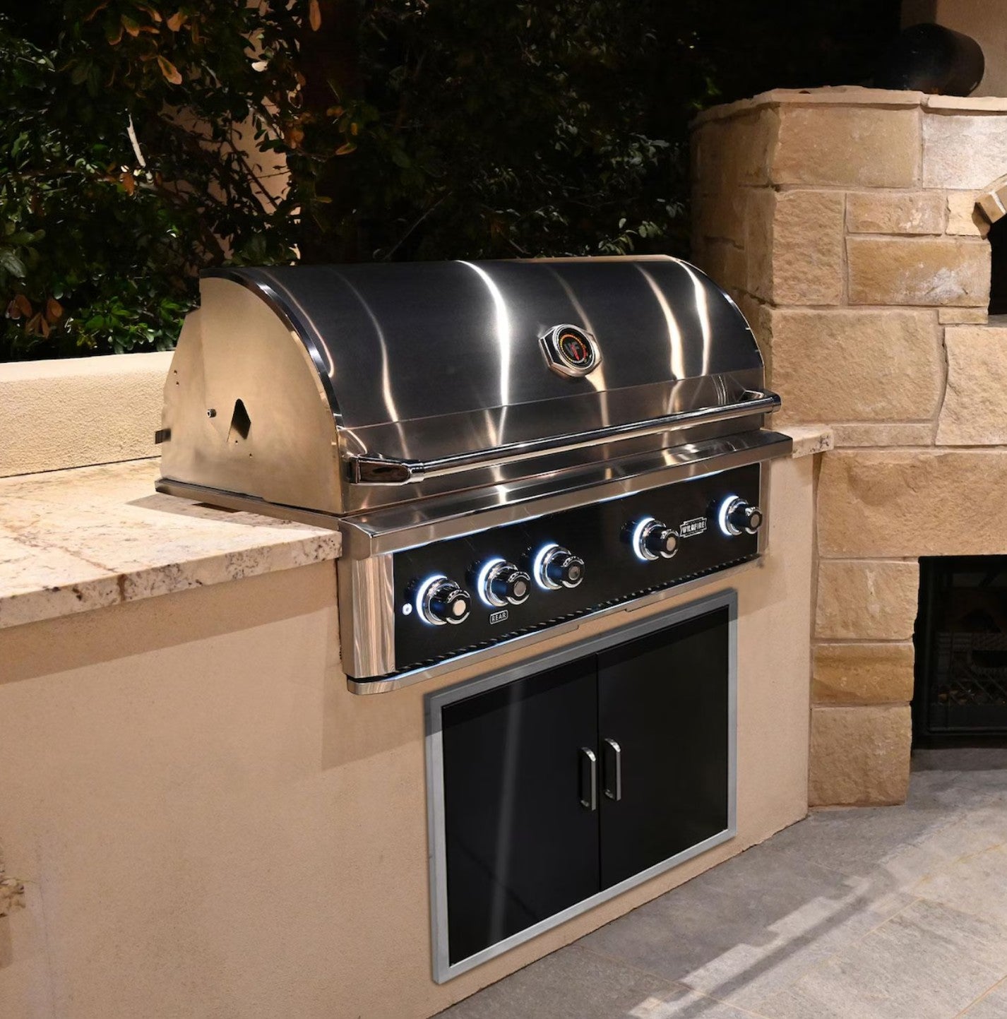 WildFire Ranch Pro 42" Built-In Premium Outdoor Stainless Steel Grill