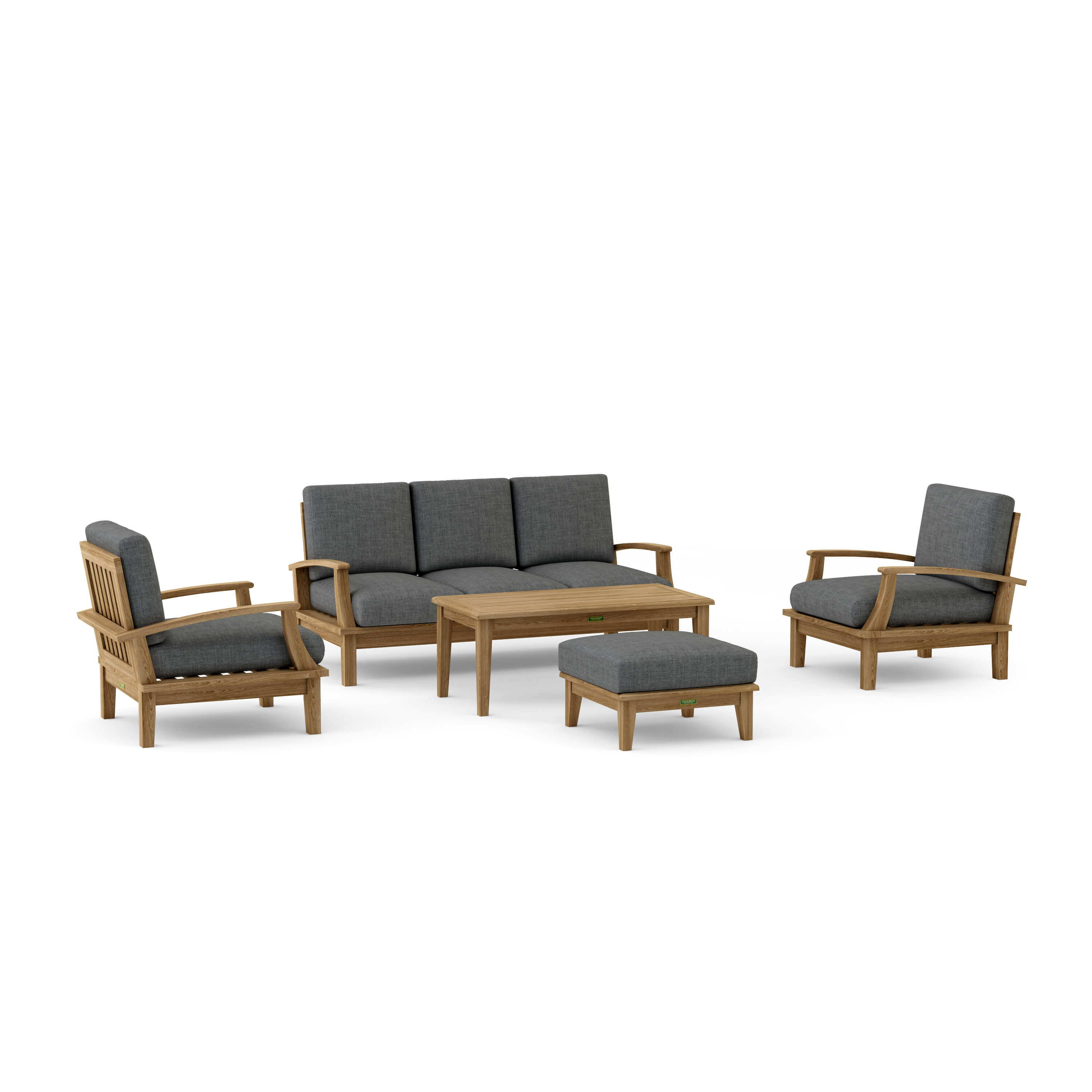 Brianna Deep Seating Set (SET-41) – A-Grade Teak Solid Wood by Anderson Teak