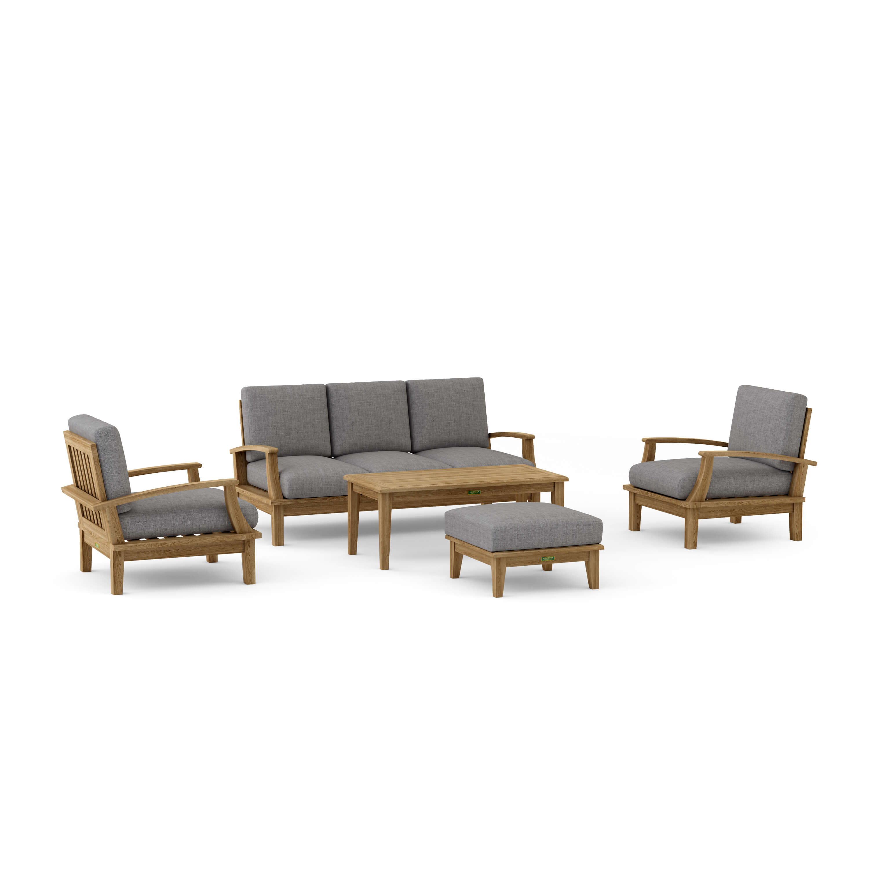 Brianna Deep Seating Set (SET-41) – A-Grade Teak Solid Wood by Anderson Teak
