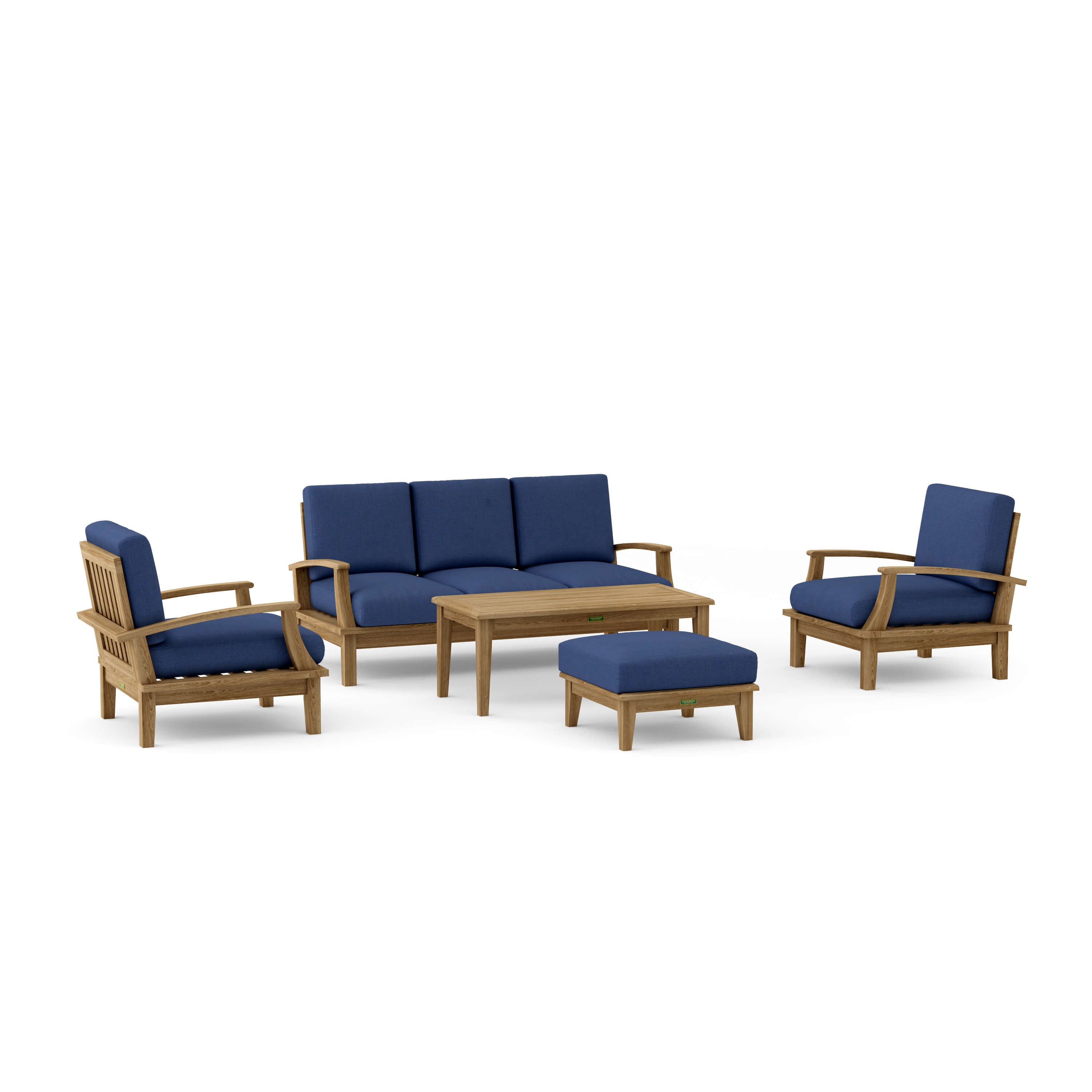 Brianna Deep Seating Set (SET-41) – A-Grade Teak Solid Wood by Anderson Teak