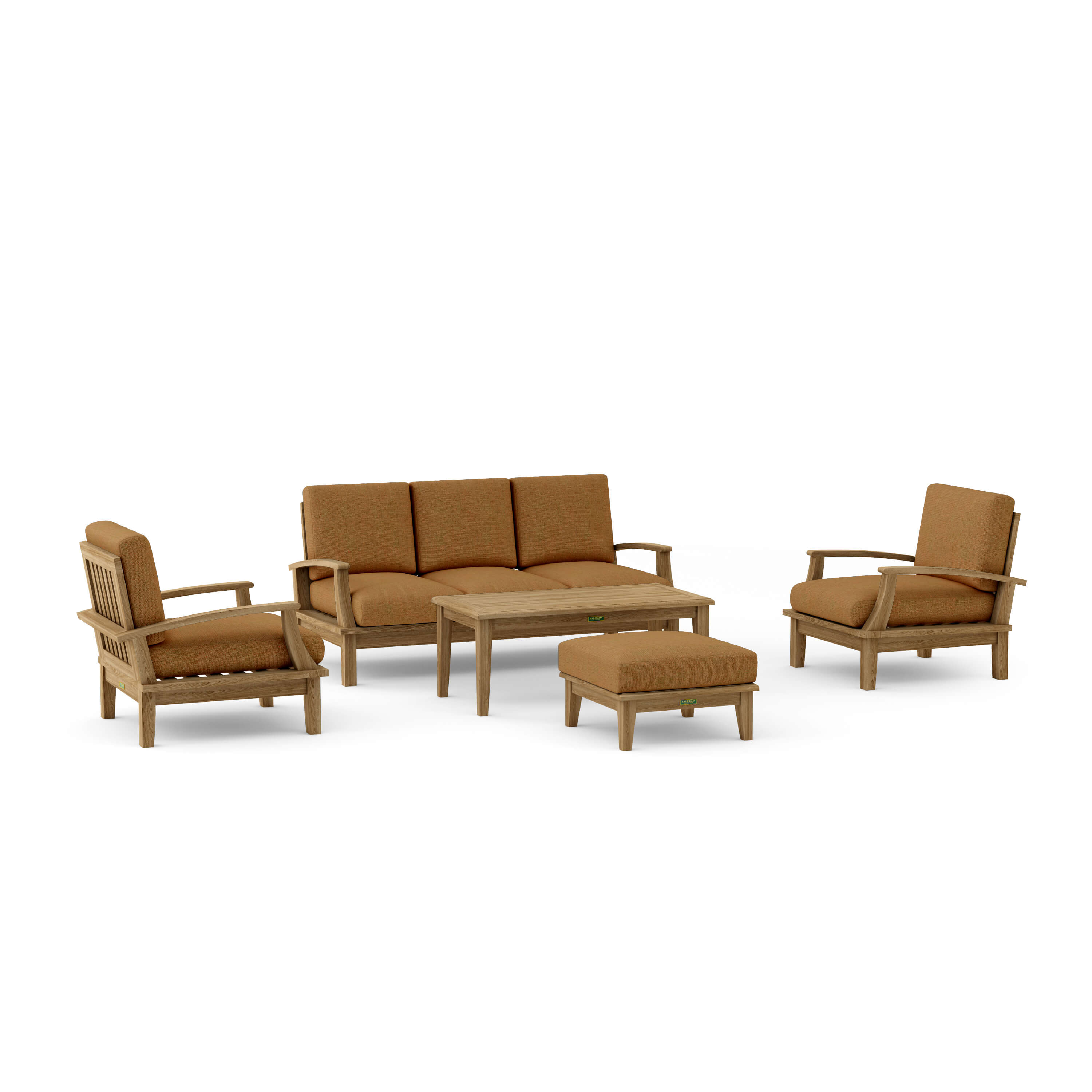 Brianna Deep Seating Set (SET-41) – A-Grade Teak Solid Wood by Anderson Teak