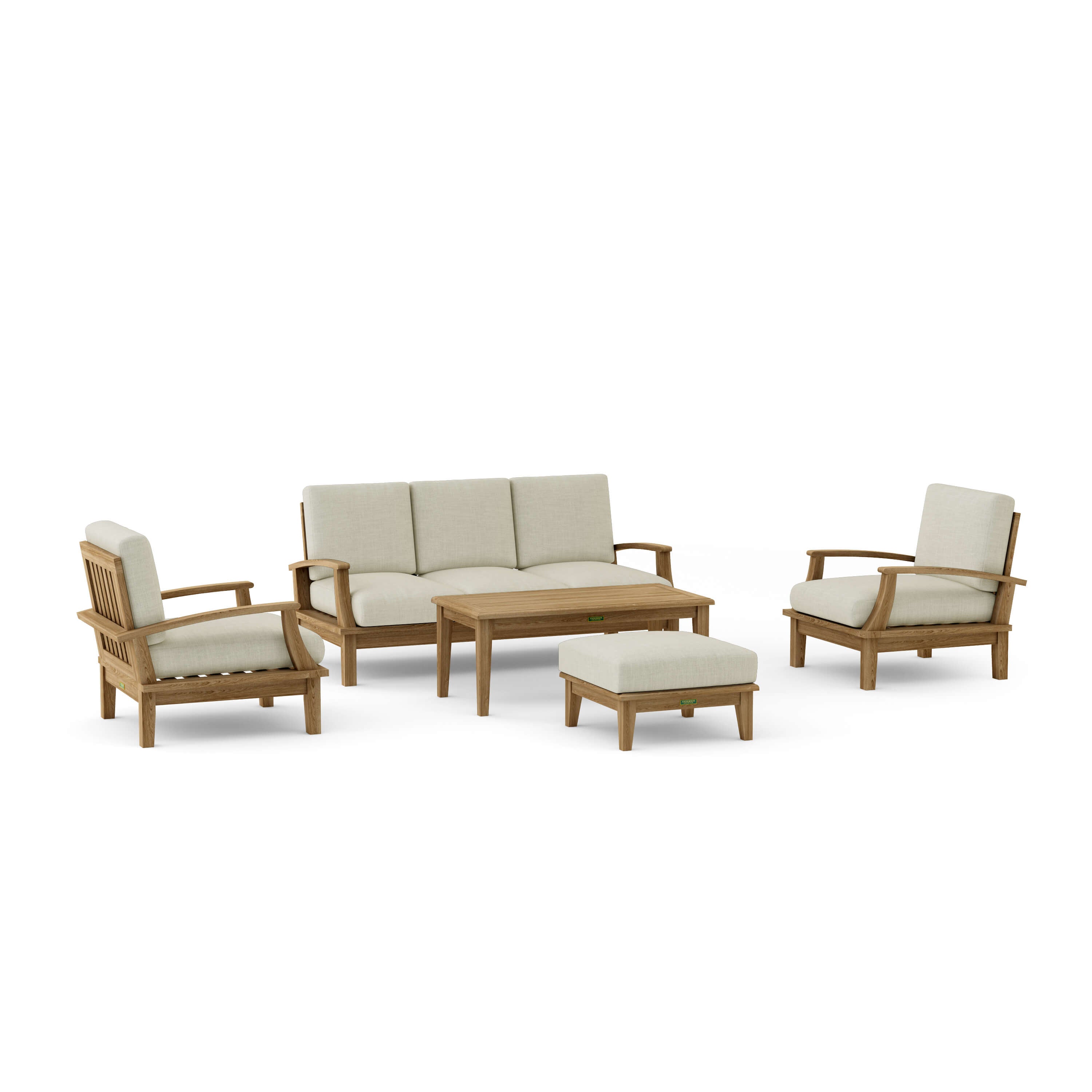 Brianna Deep Seating Set (SET-41) – A-Grade Teak Solid Wood by Anderson Teak