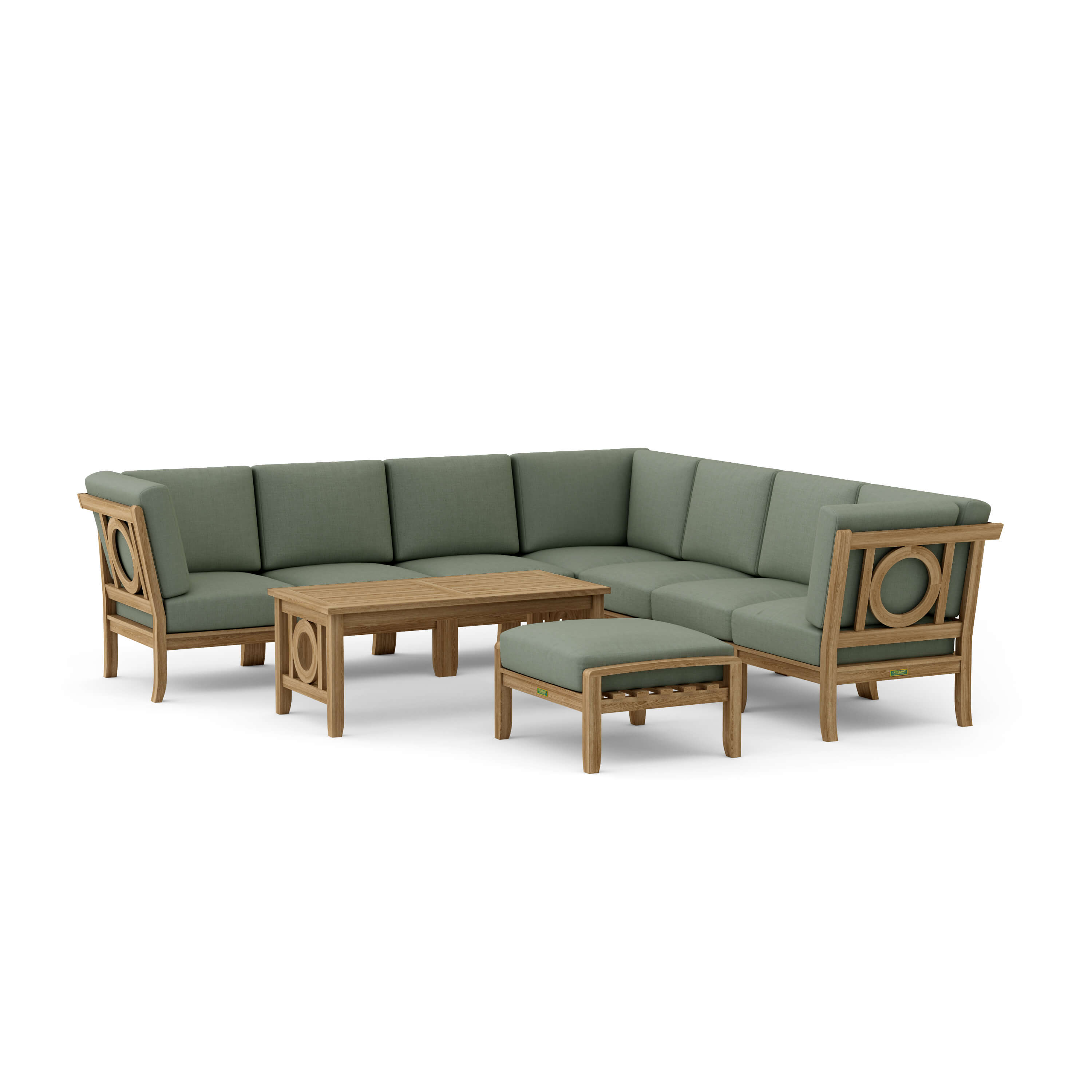 Natsepa Modular Deep Seating Set (SET-139) - A-Grade Teak Solid Wood by Anderson Teak