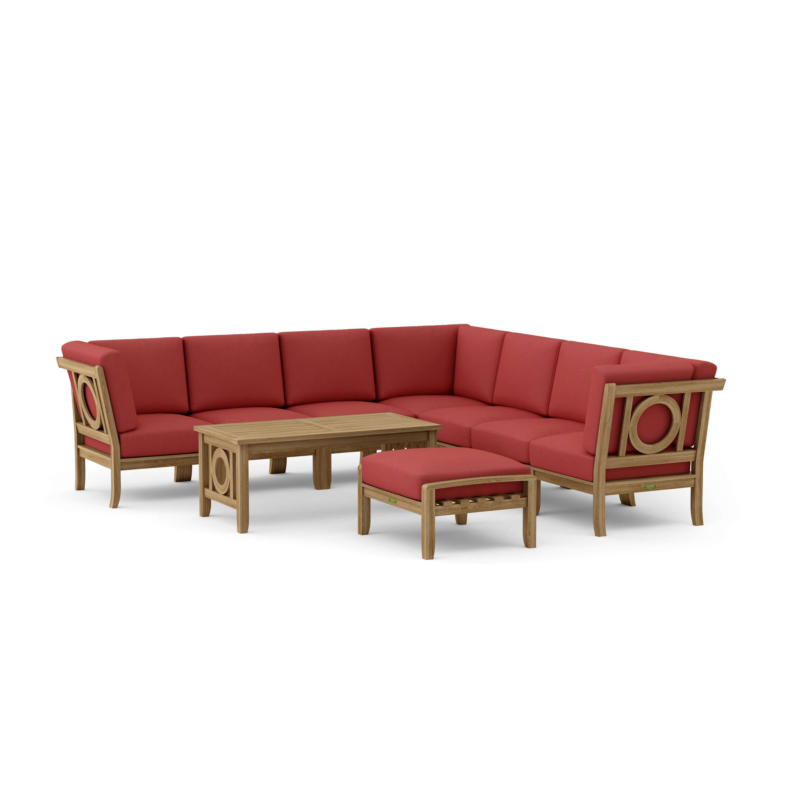 Natsepa Modular Deep Seating Set (SET-139) - A-Grade Teak Solid Wood by Anderson Teak