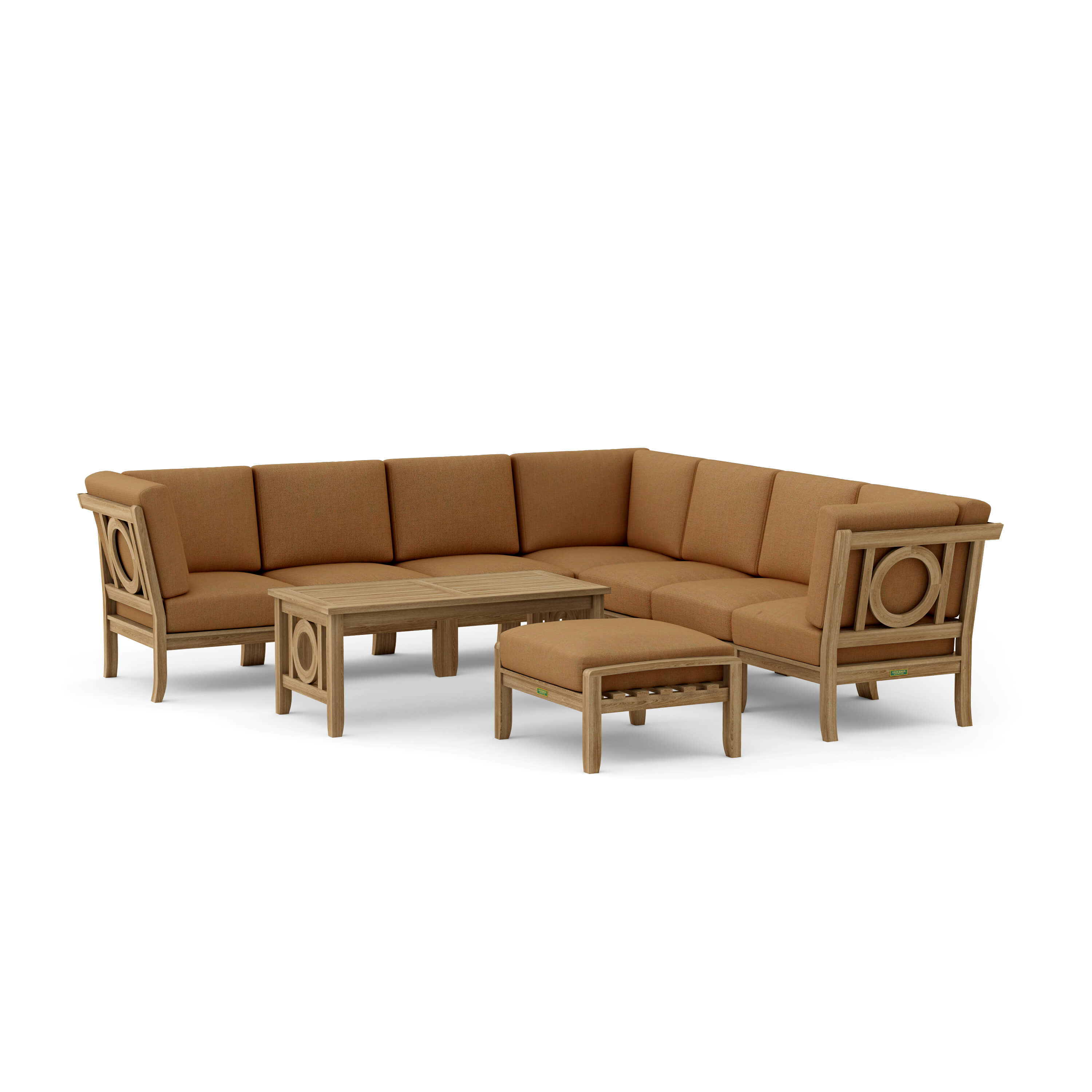 Natsepa Modular Deep Seating Set (SET-139) - A-Grade Teak Solid Wood by Anderson Teak