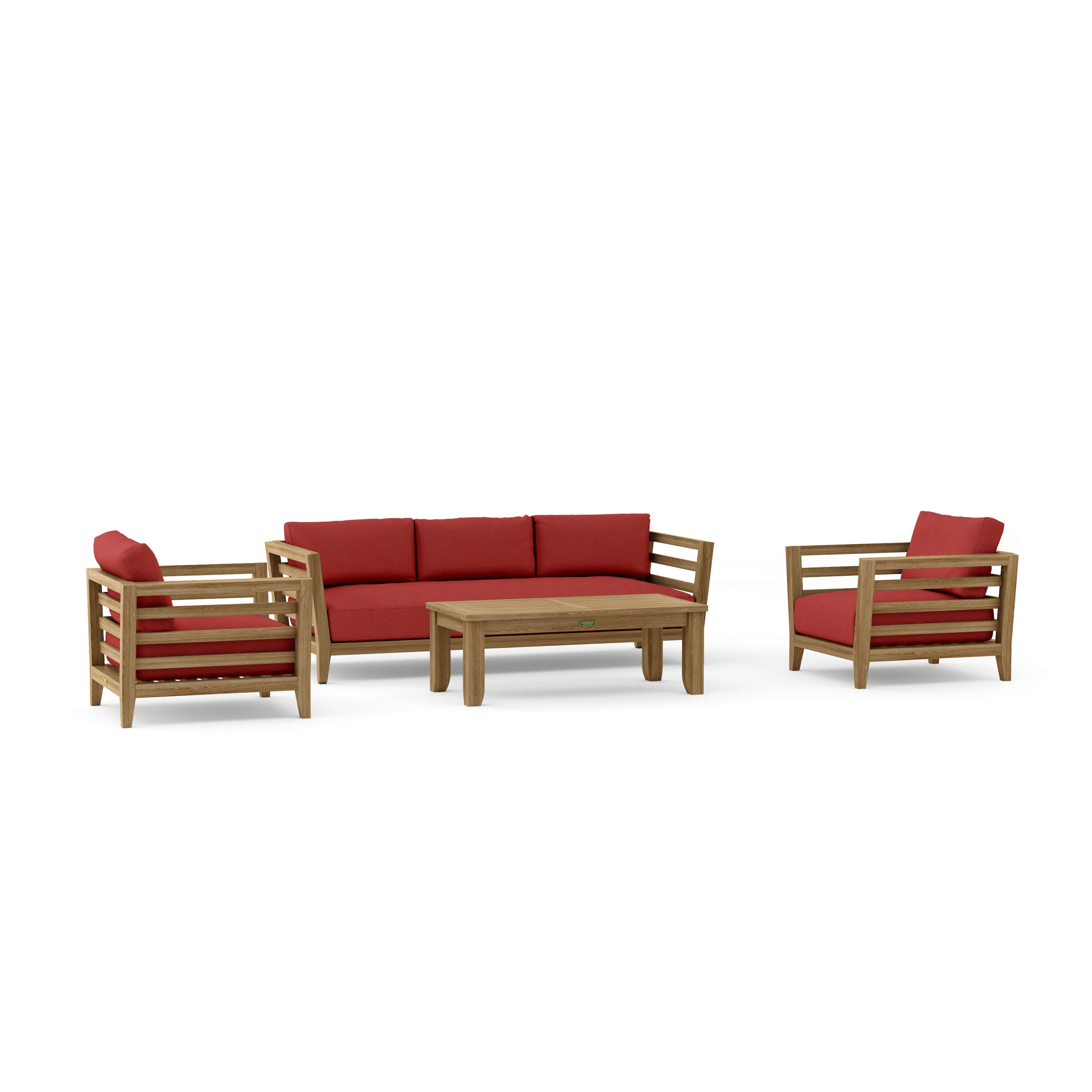 Cordoba 4 Piece Deep Seating Set (SET 160) – A Grade Teak Solid Wood Outdoor Lounge by Anderson Teak