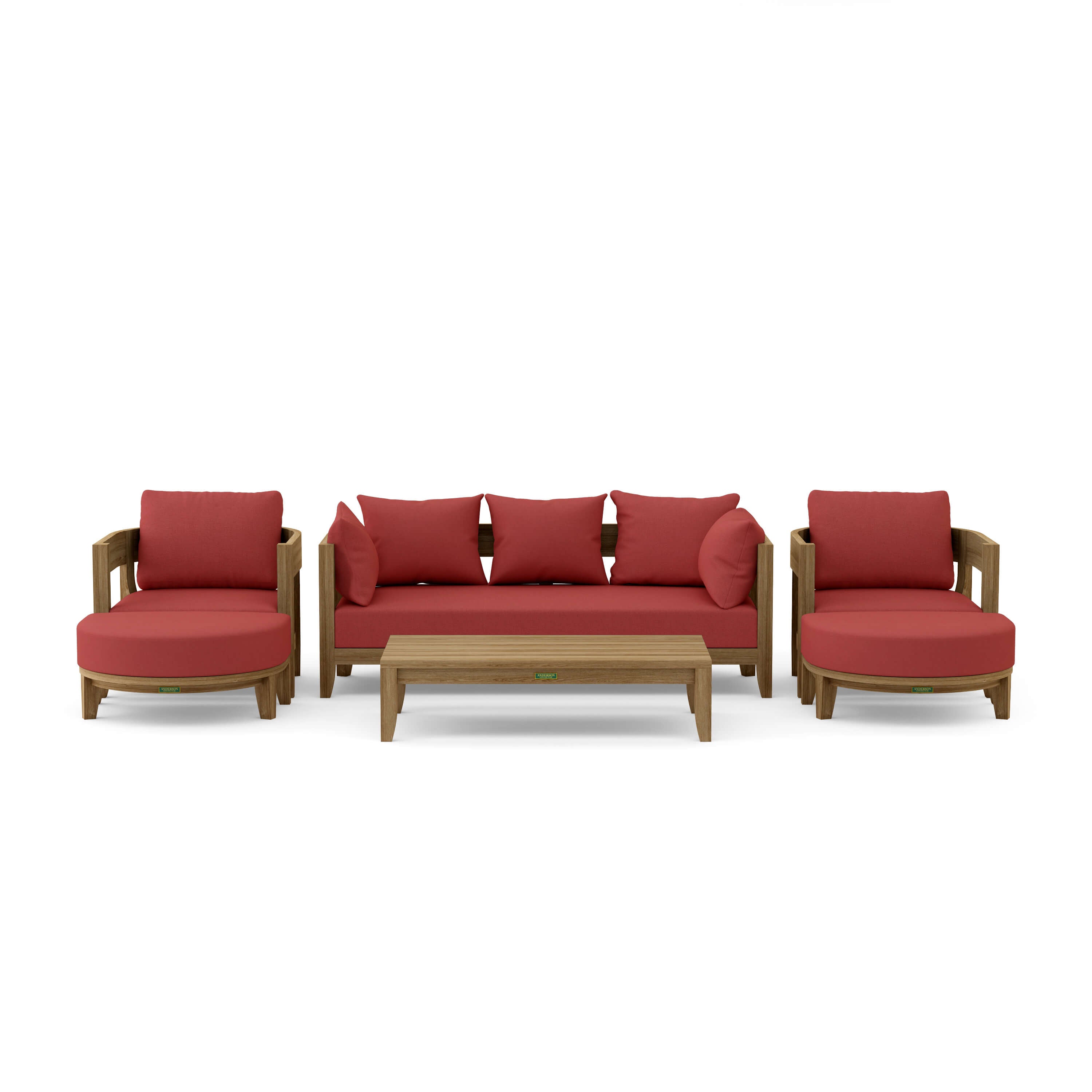 Cordoba 6 Piece Coronado Deep Seating Set (SET 171) – A Grade Teak Solid Wood Outdoor Lounge by Anderson Teak