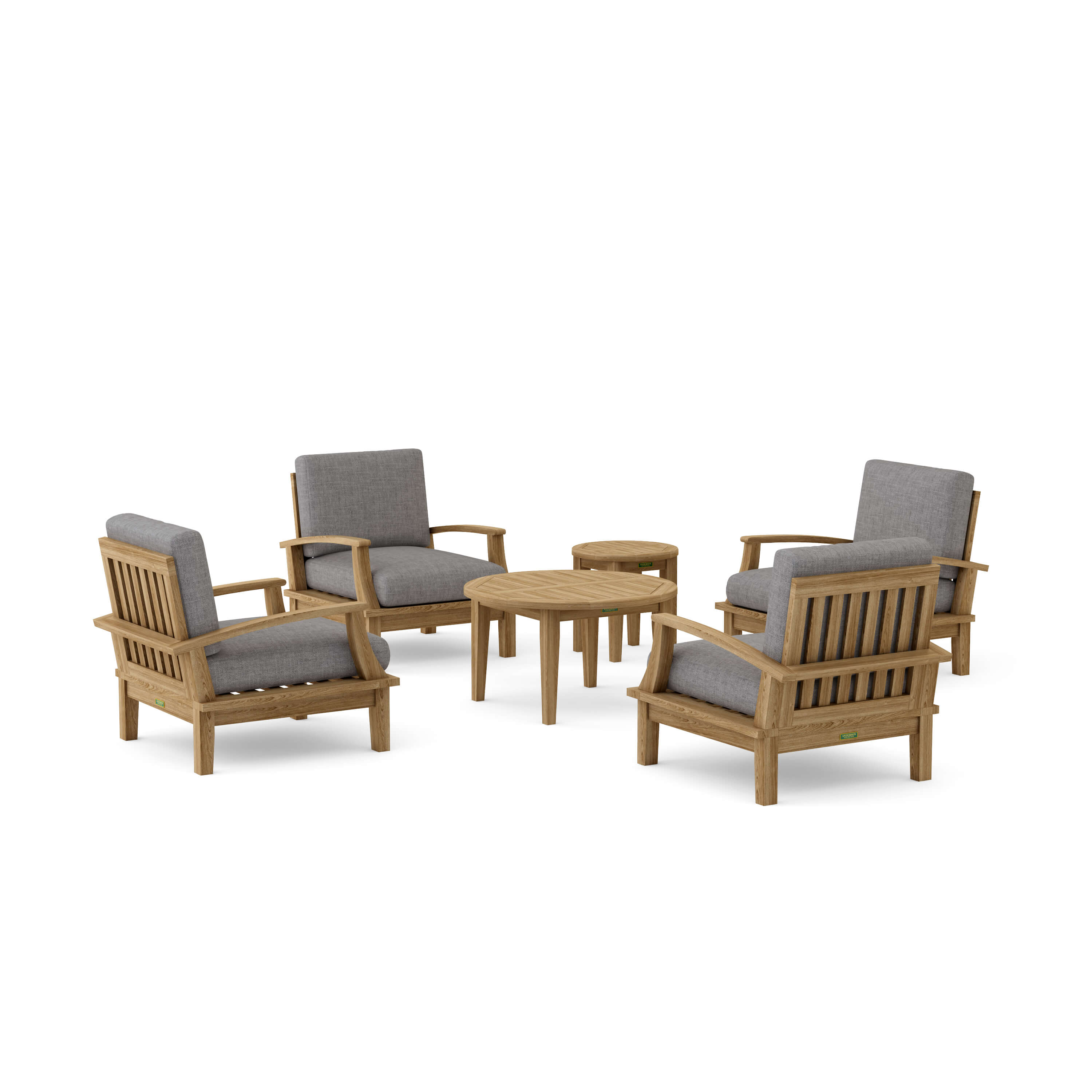 Brianna Deep Seating Set (SET-43) – A-Grade Teak Solid Wood by Anderson Teak