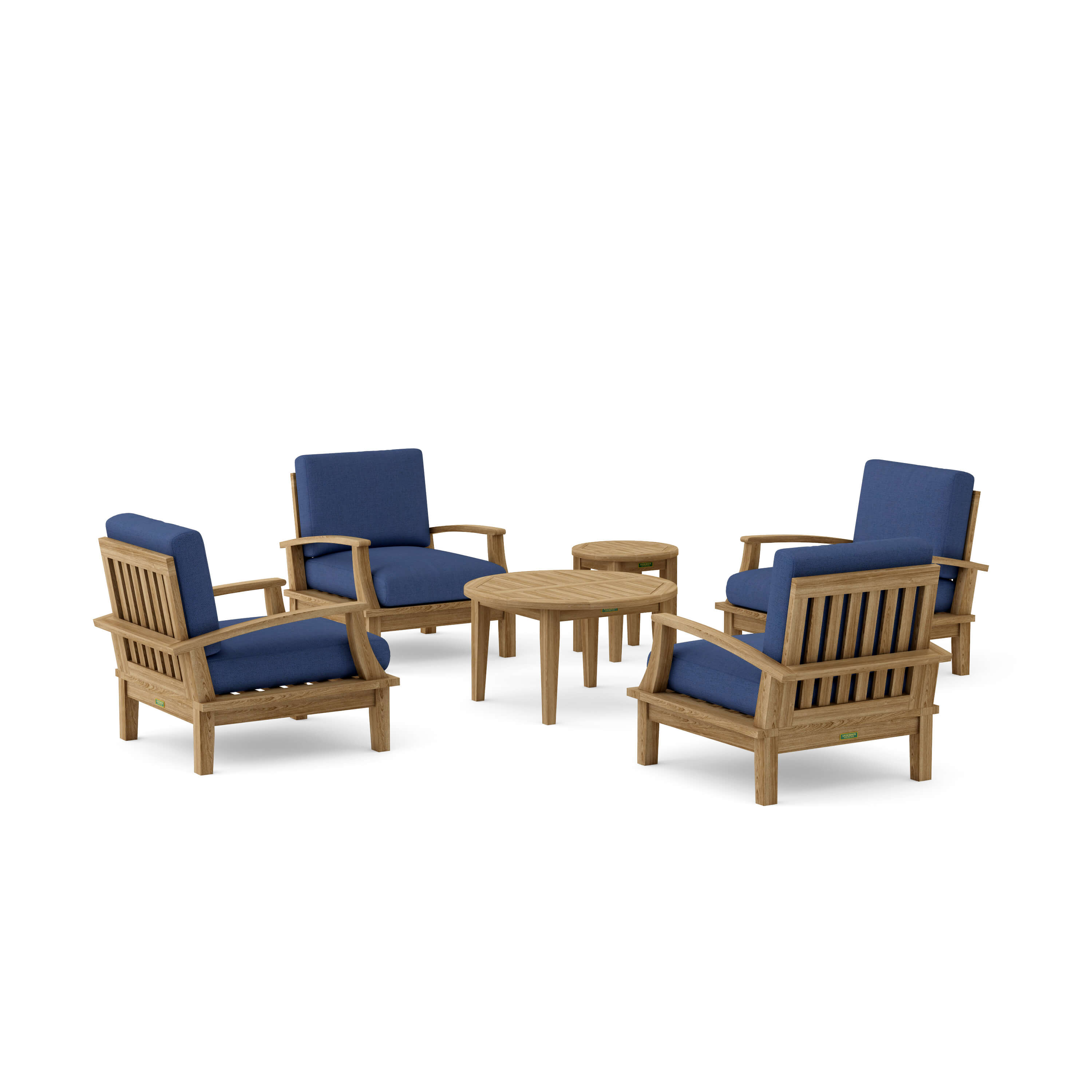 Brianna Deep Seating Set (SET-43) – A-Grade Teak Solid Wood by Anderson Teak