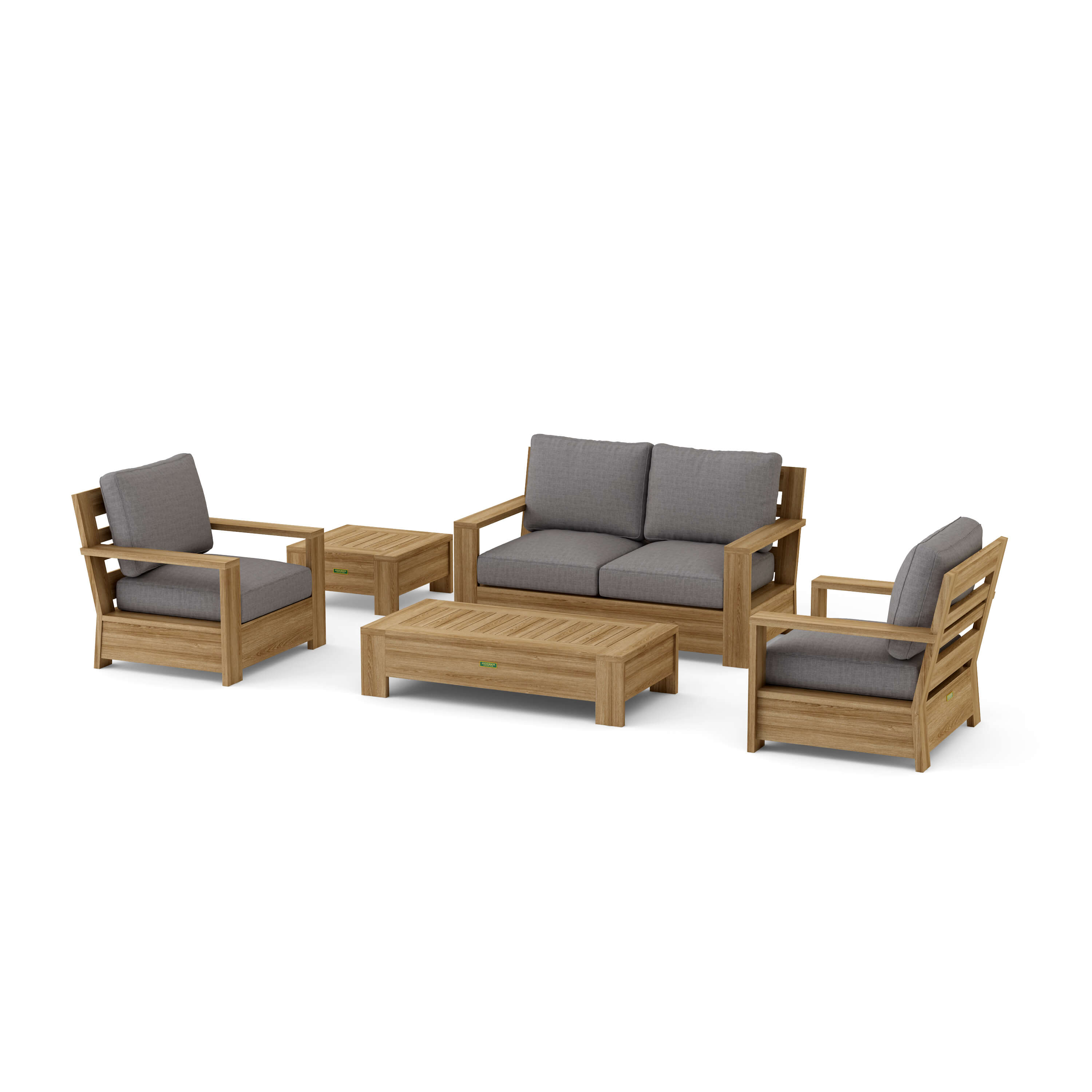 Madera Deep Seating Set (SET-522) – A-Grade Teak Solid Wood by Anderson Teak