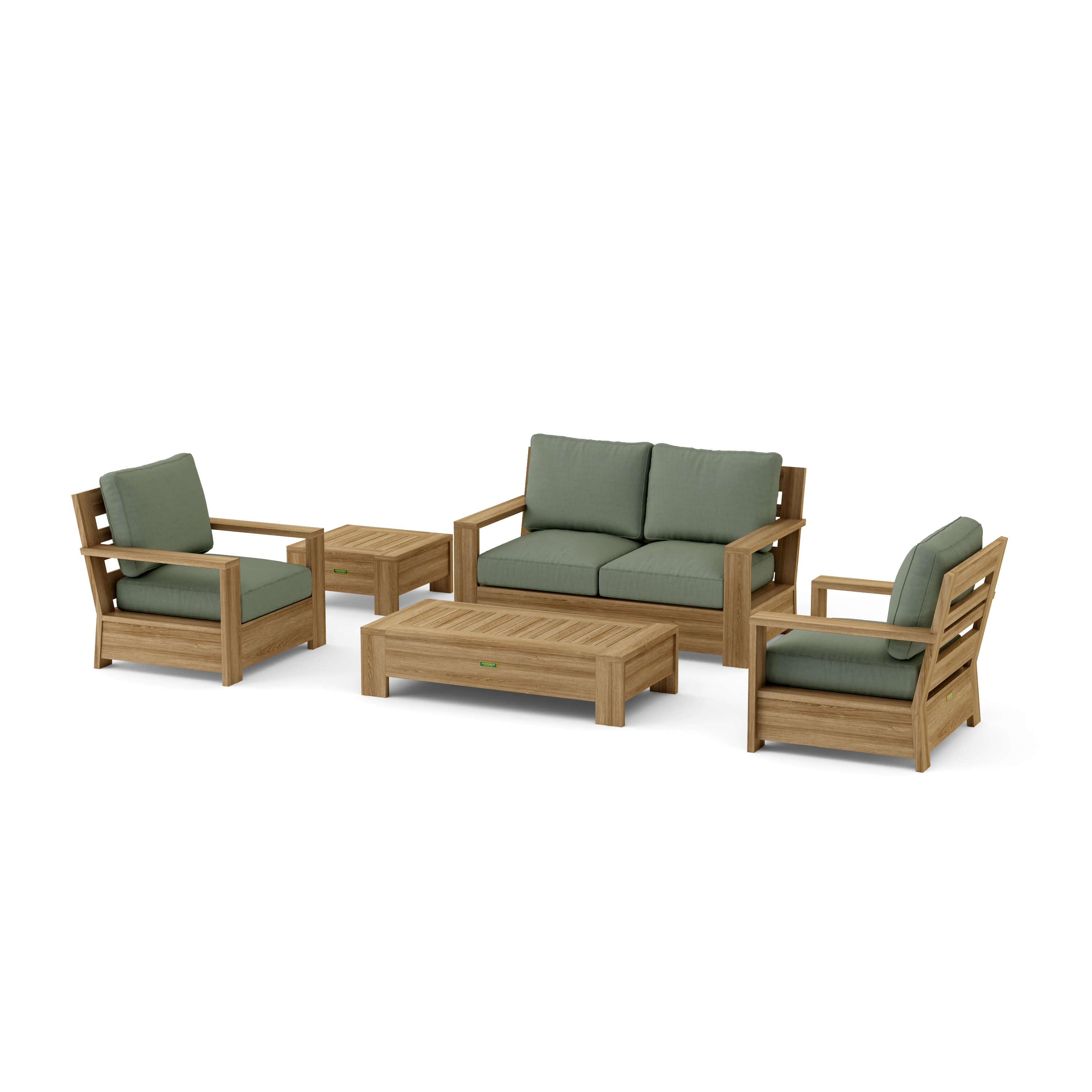 Madera Deep Seating Set (SET-522) – A-Grade Teak Solid Wood by Anderson Teak