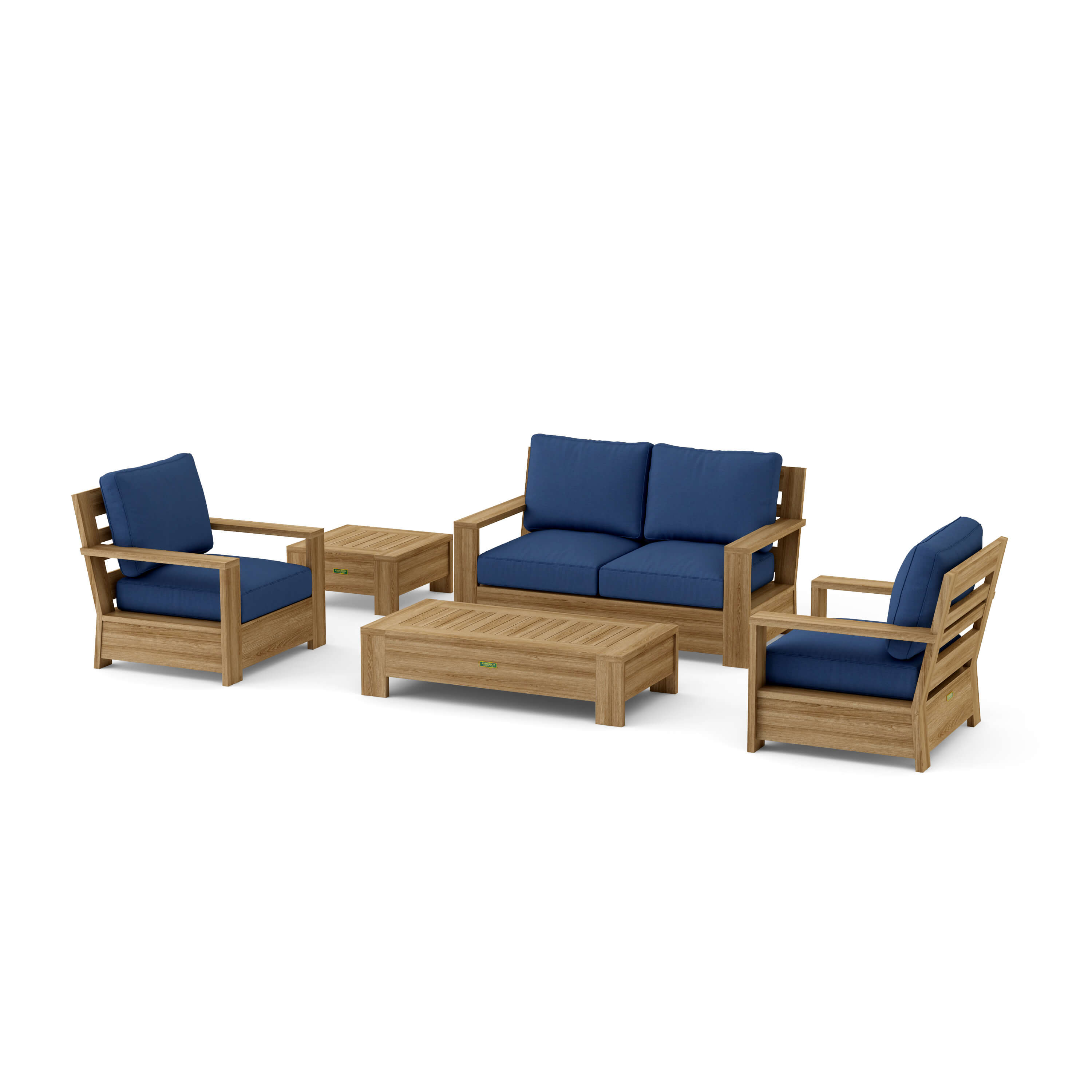 Madera Deep Seating Set (SET-522) – A-Grade Teak Solid Wood by Anderson Teak