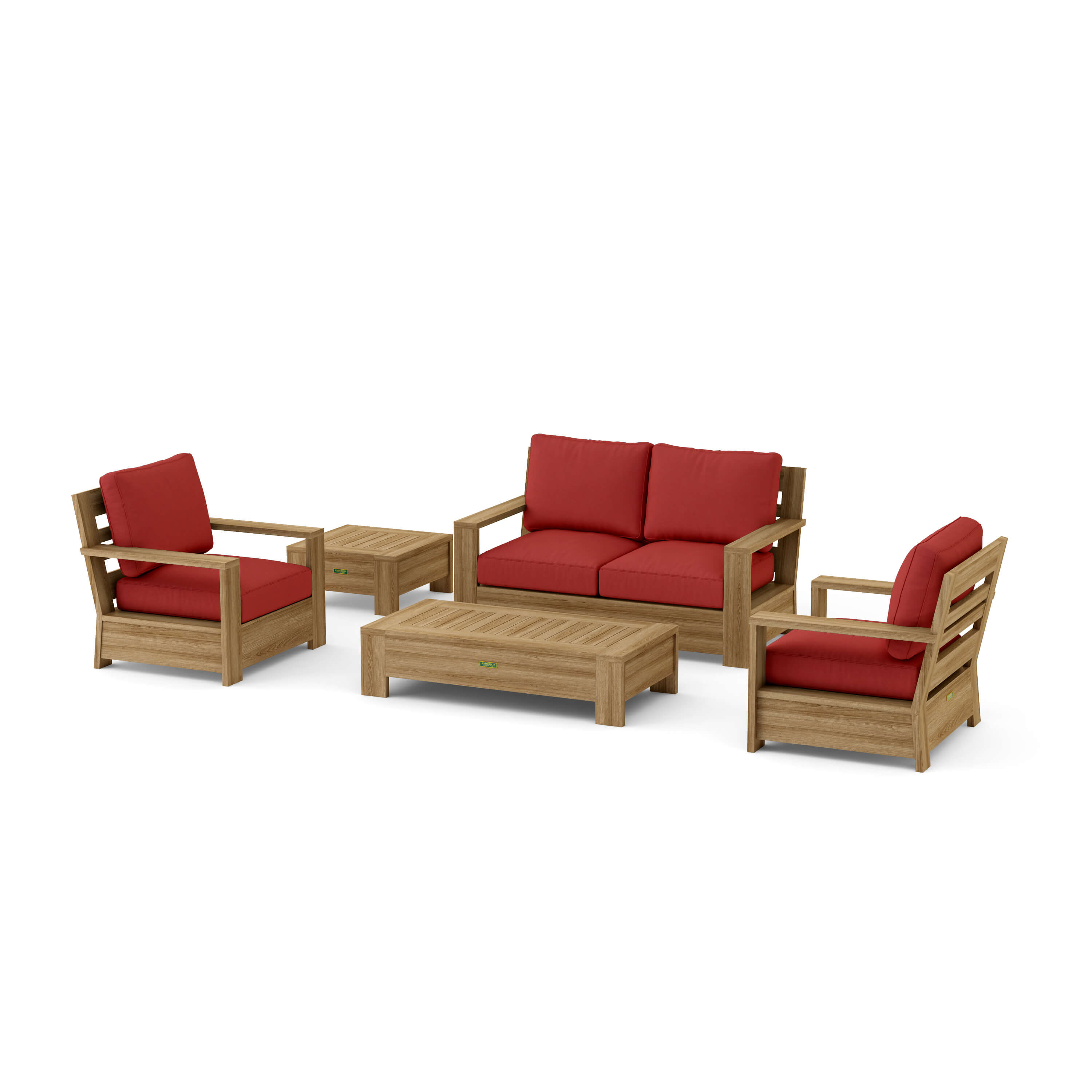 Madera Deep Seating Set (SET-522) – A-Grade Teak Solid Wood by Anderson Teak