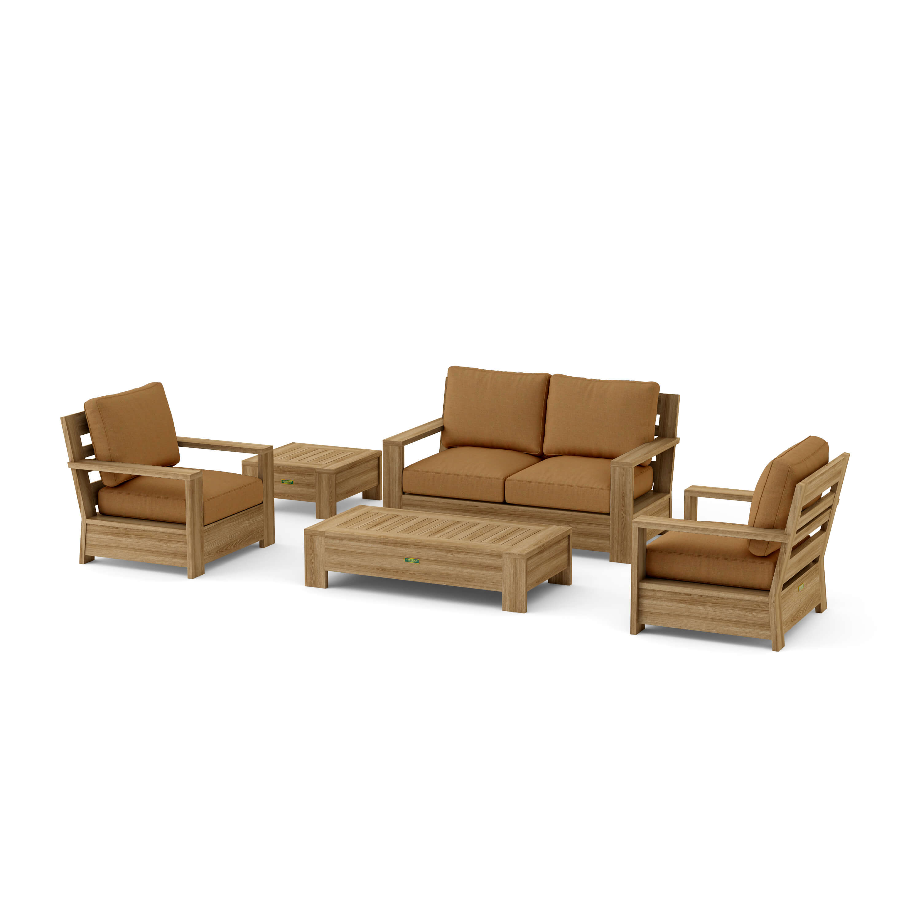 Madera Deep Seating Set (SET-522) – A-Grade Teak Solid Wood by Anderson Teak