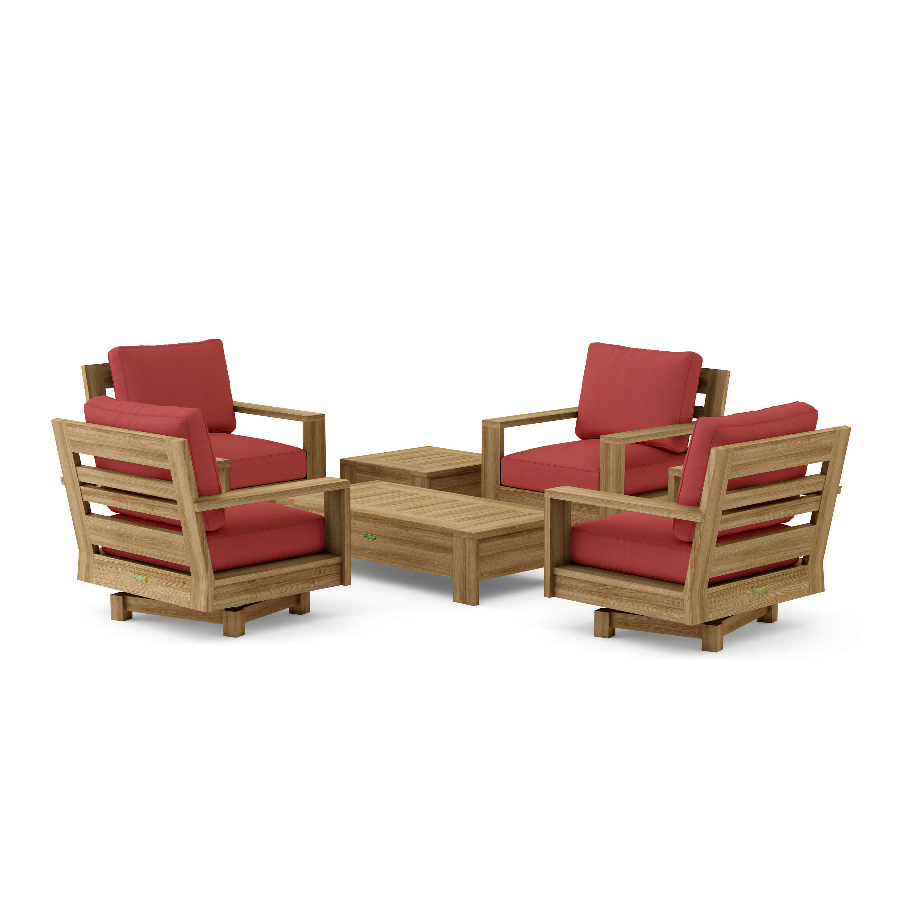 Madera Deep Seating Set (SET-523) – A-Grade Teak Solid Wood by Anderson Teak