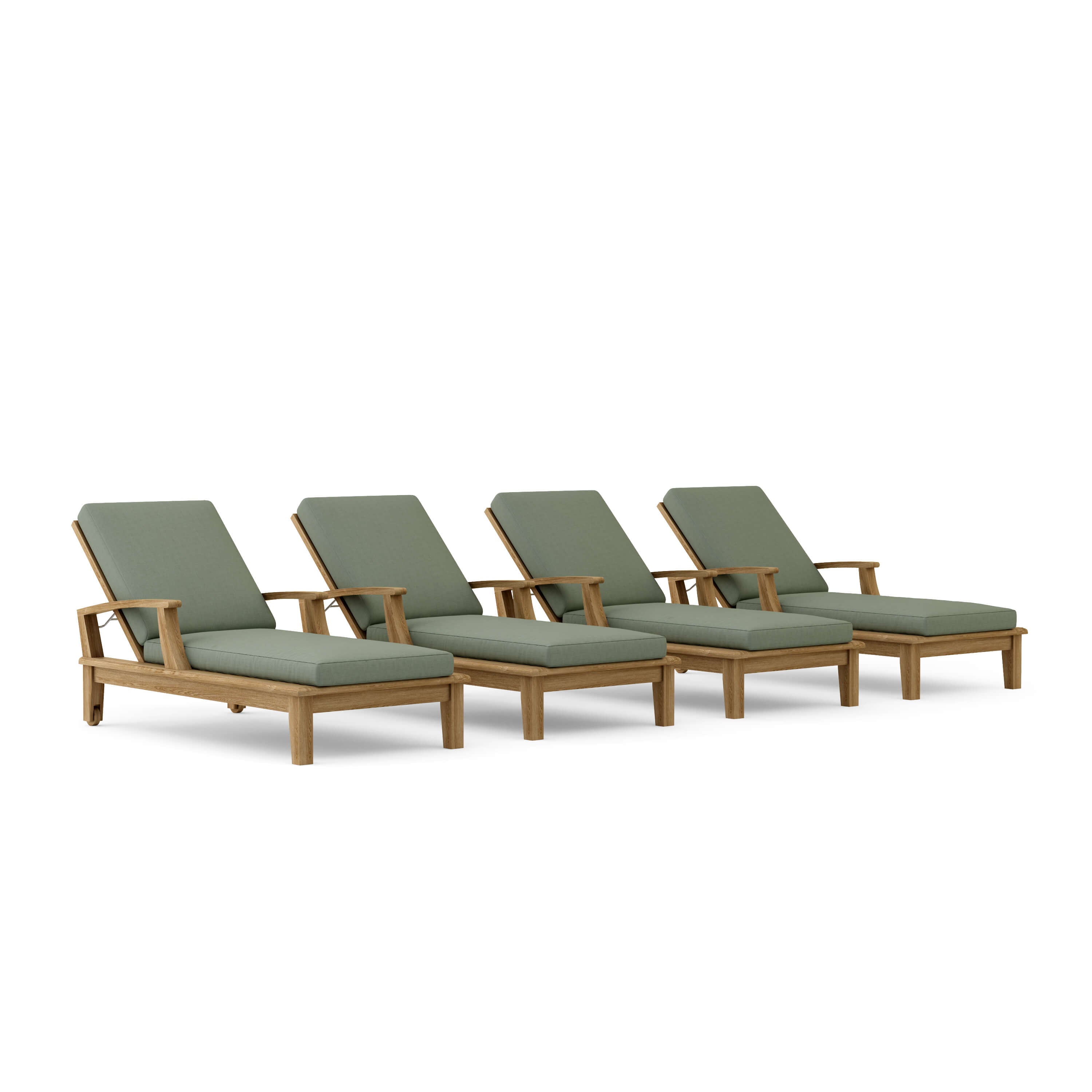 Brianna Sun Lounger Set (SET-SL-071) - A-Grade Teak Solid Wood by Anderson Teak