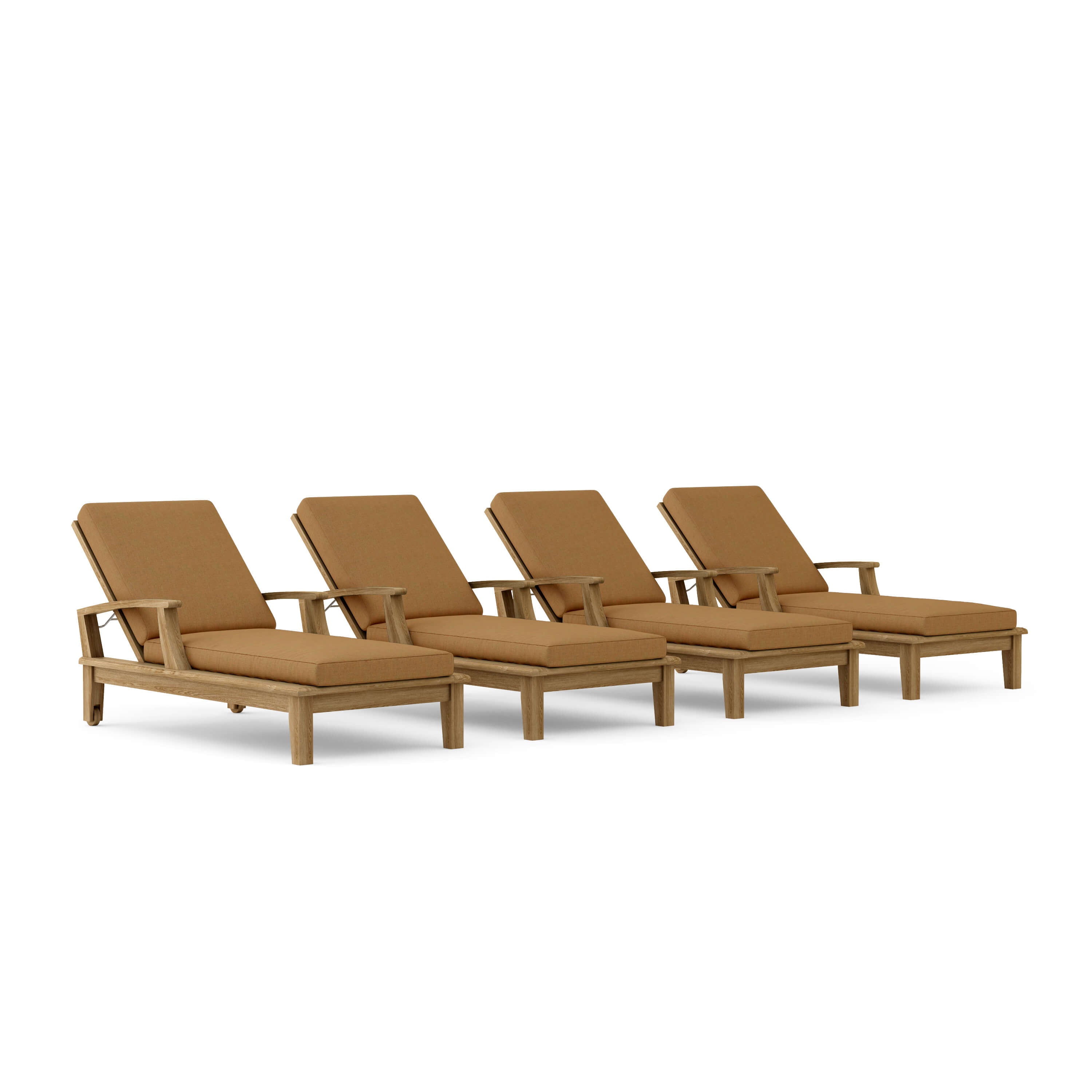Brianna Sun Lounger Set (SET-SL-071) - A-Grade Teak Solid Wood by Anderson Teak