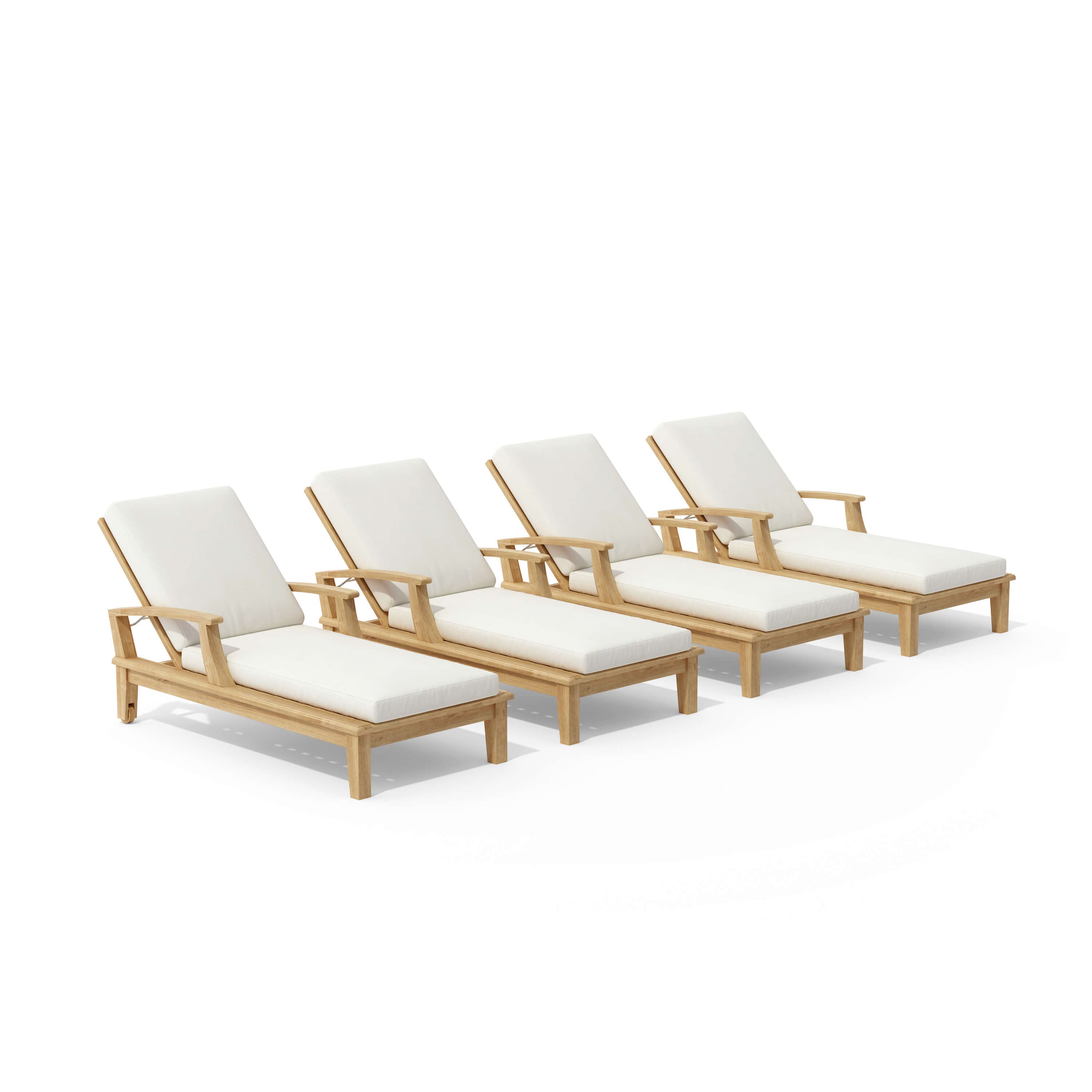 Brianna Sun Lounger Set (SET-SL-071) - A-Grade Teak Solid Wood by Anderson Teak
