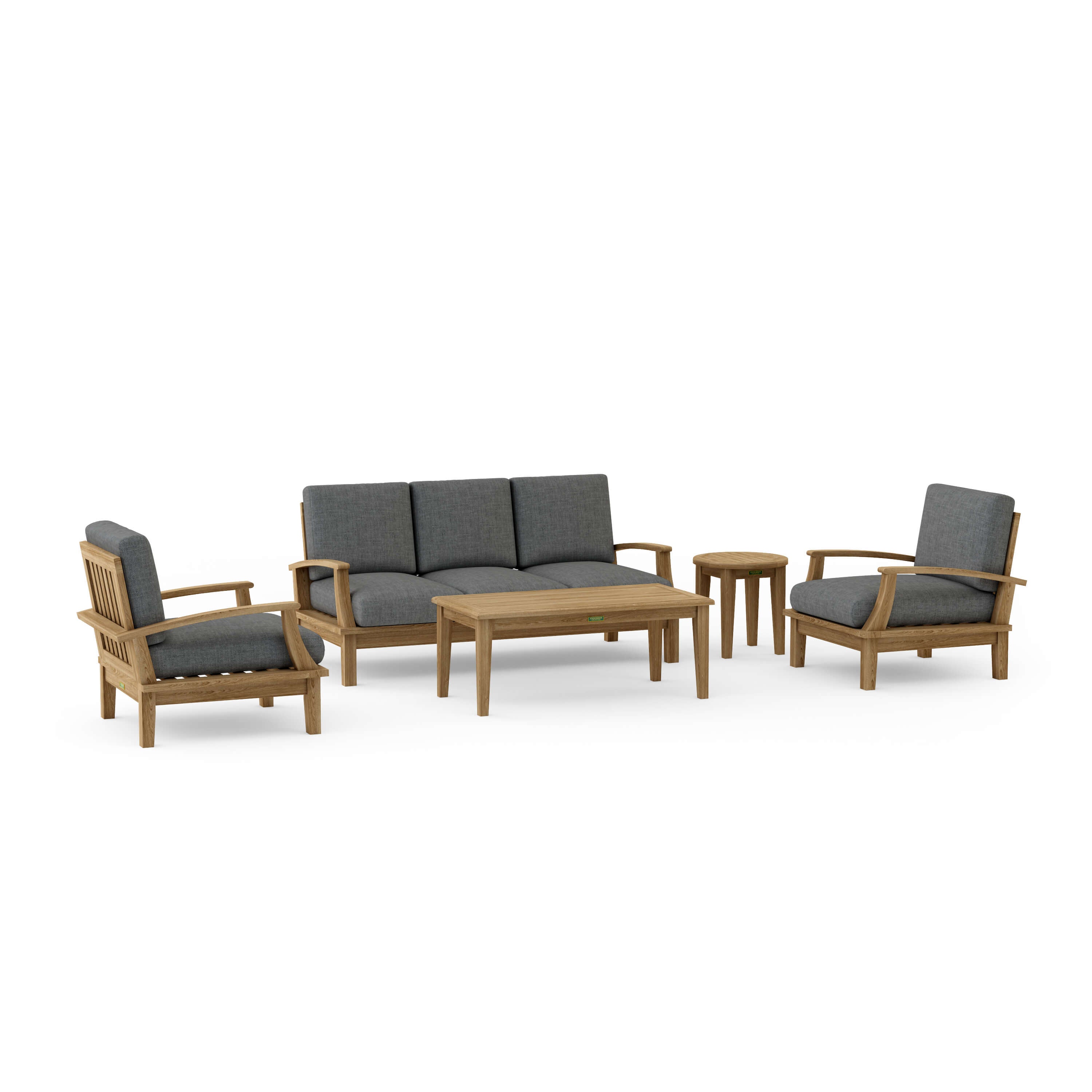 Brianna Deep Seating Set (SET-42) – A-Grade Teak Solid Wood by Anderson Teak