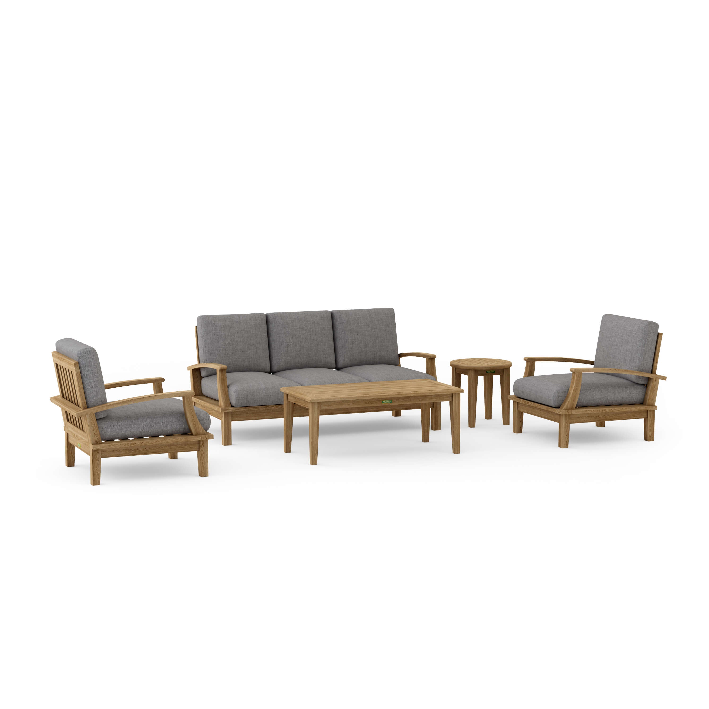 Brianna Deep Seating Set (SET-42) – A-Grade Teak Solid Wood by Anderson Teak
