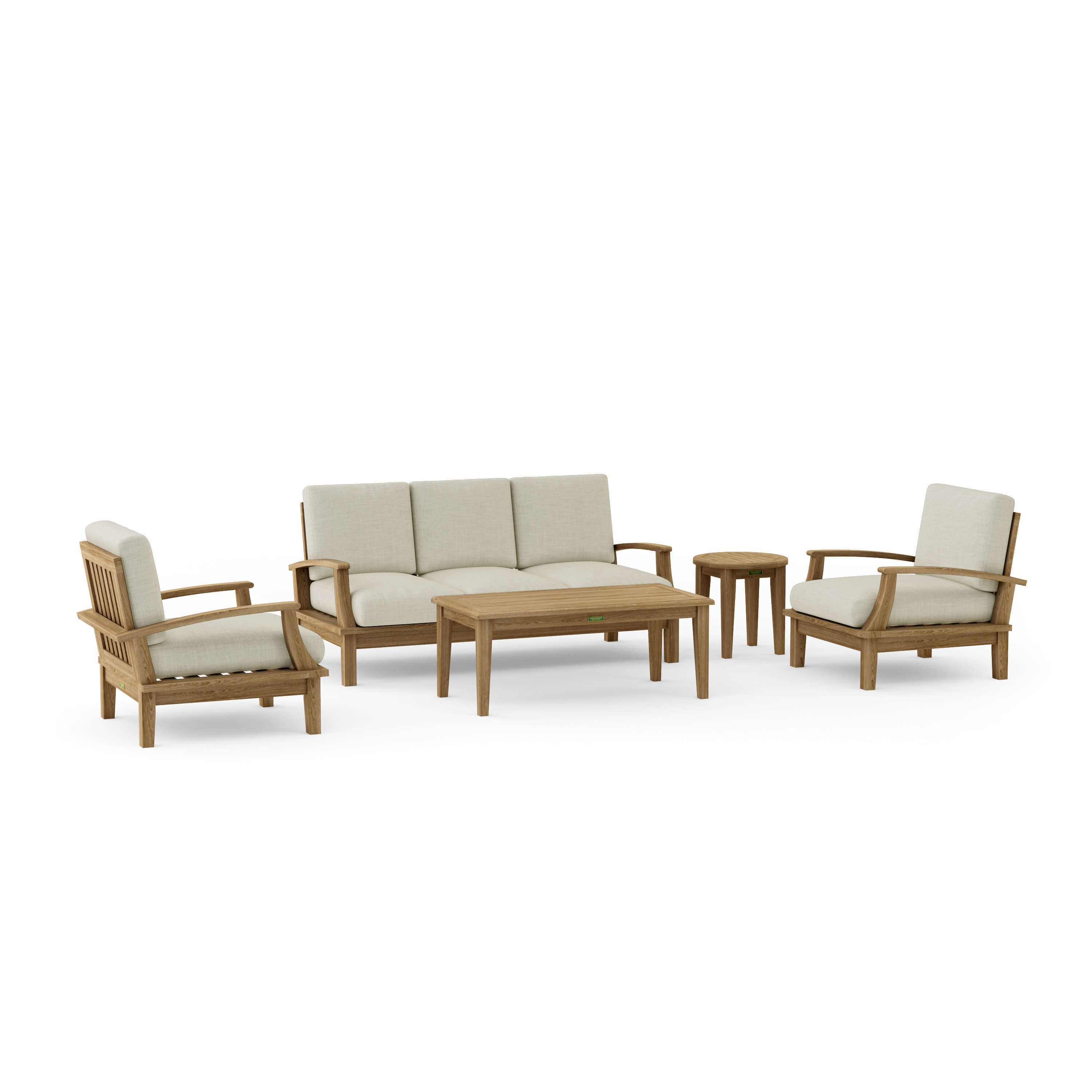 Brianna Deep Seating Set (SET-42) – A-Grade Teak Solid Wood by Anderson Teak