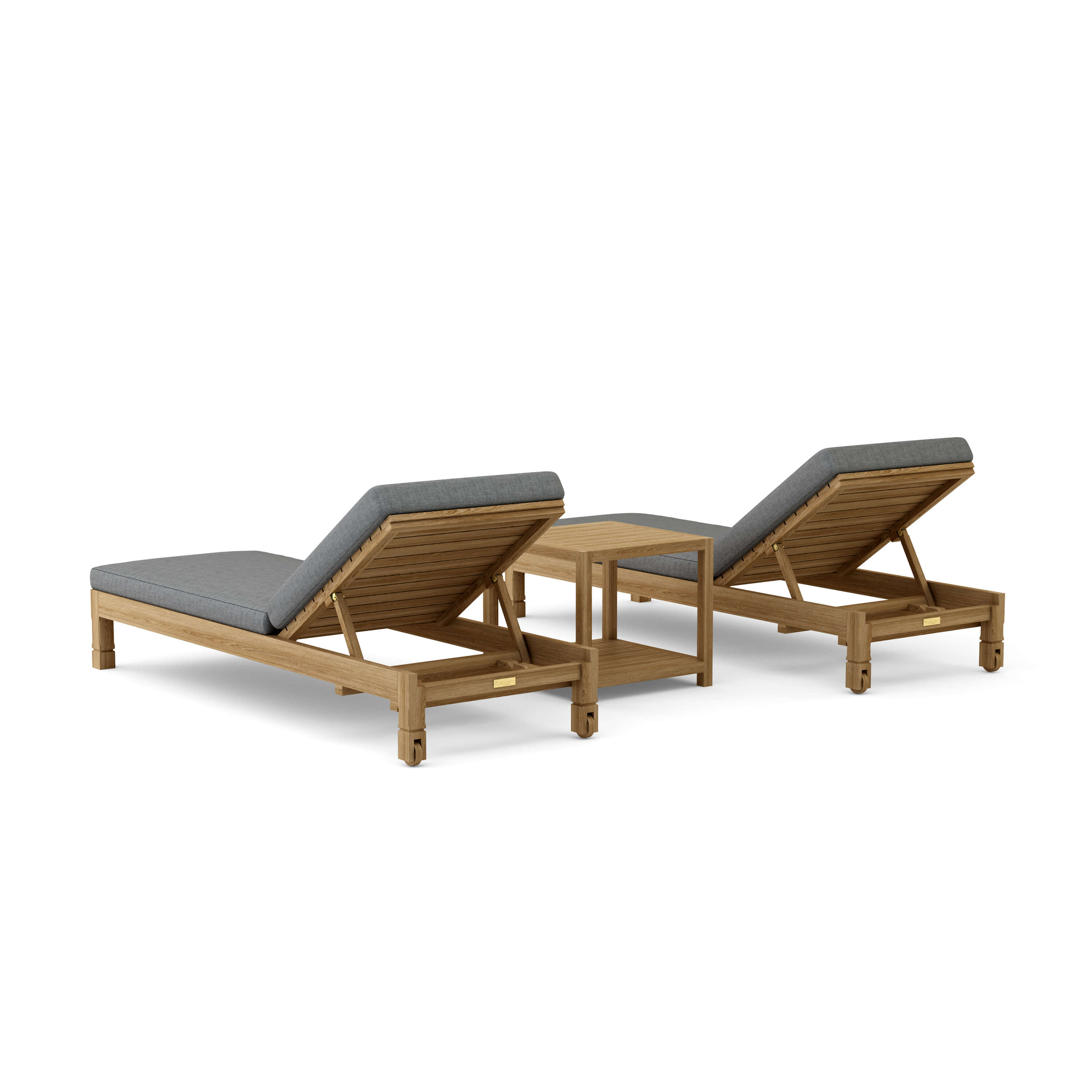 SouthBay Sun Lounger Set (SET-276) - A-Grade Teak Solid Wood by Anderson Teak