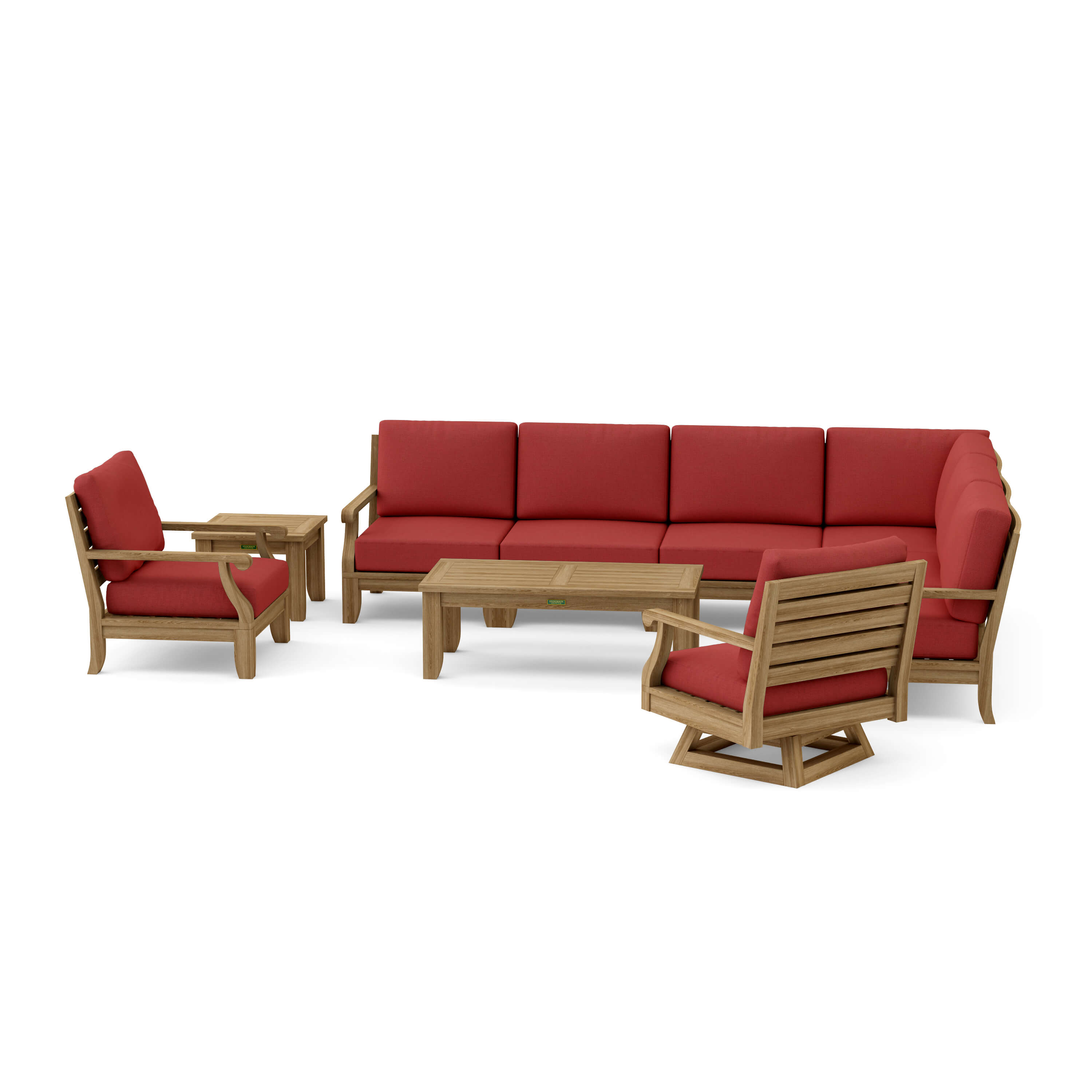 Riviera Modular Deep Seating Set (SET-98) - A-Grade Teak Solid Wood by Anderson Teak