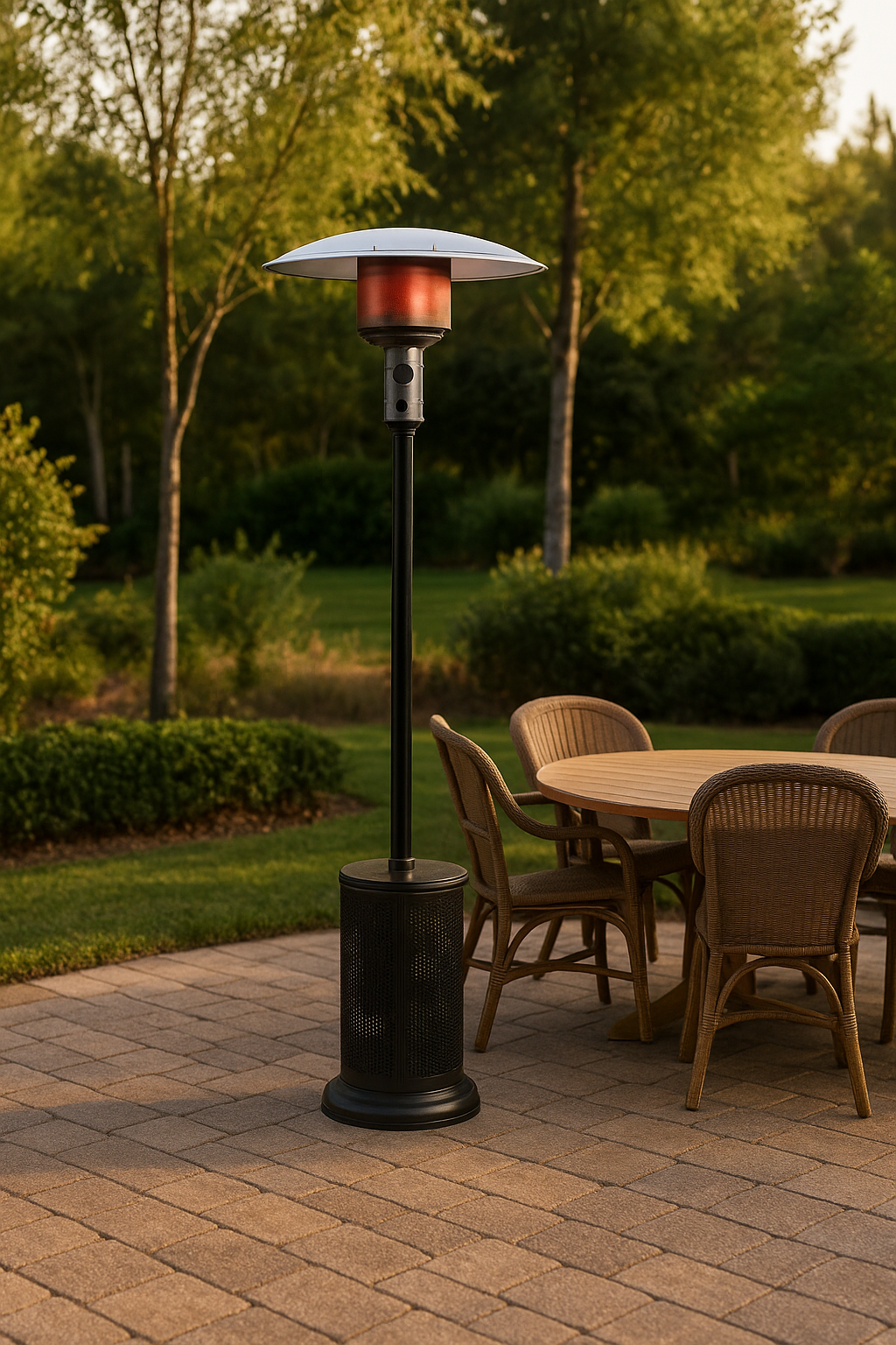 Thermora 40,000 BTU Propane Gas Portable Patio Heater – Black