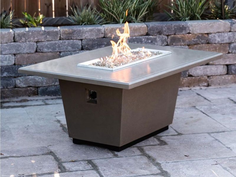 EmberVale Designs 54-Inch Cosmopolitan Rectangle Fire Table