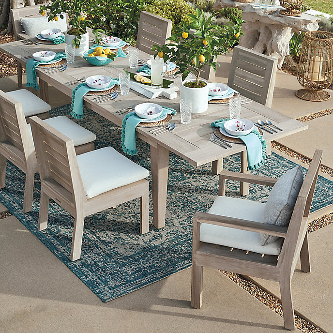 Marenté 7-Piece Extendable Dining Set in Weathered Teak