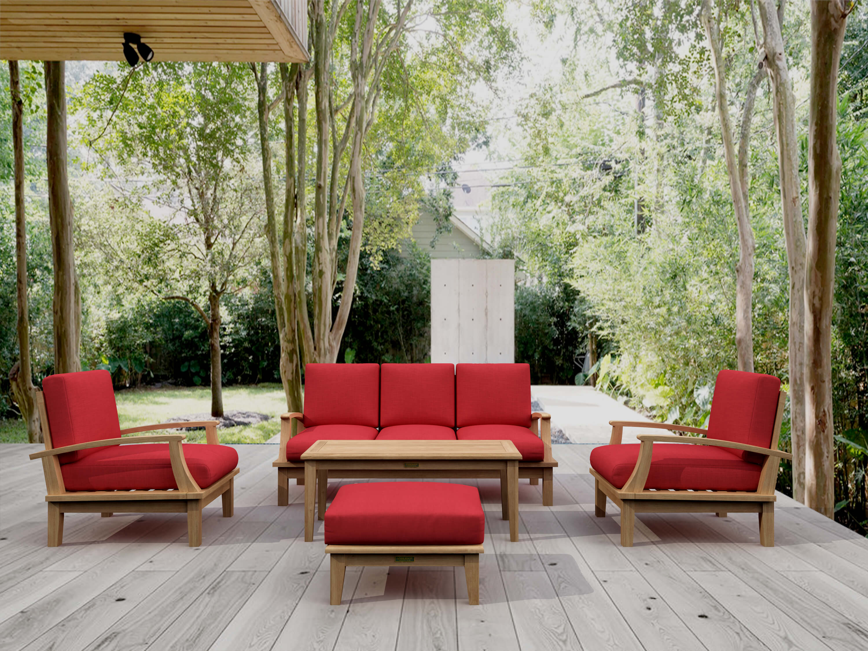 Brianna Deep Seating Set (SET-41) – A-Grade Teak Solid Wood by Anderson Teak
