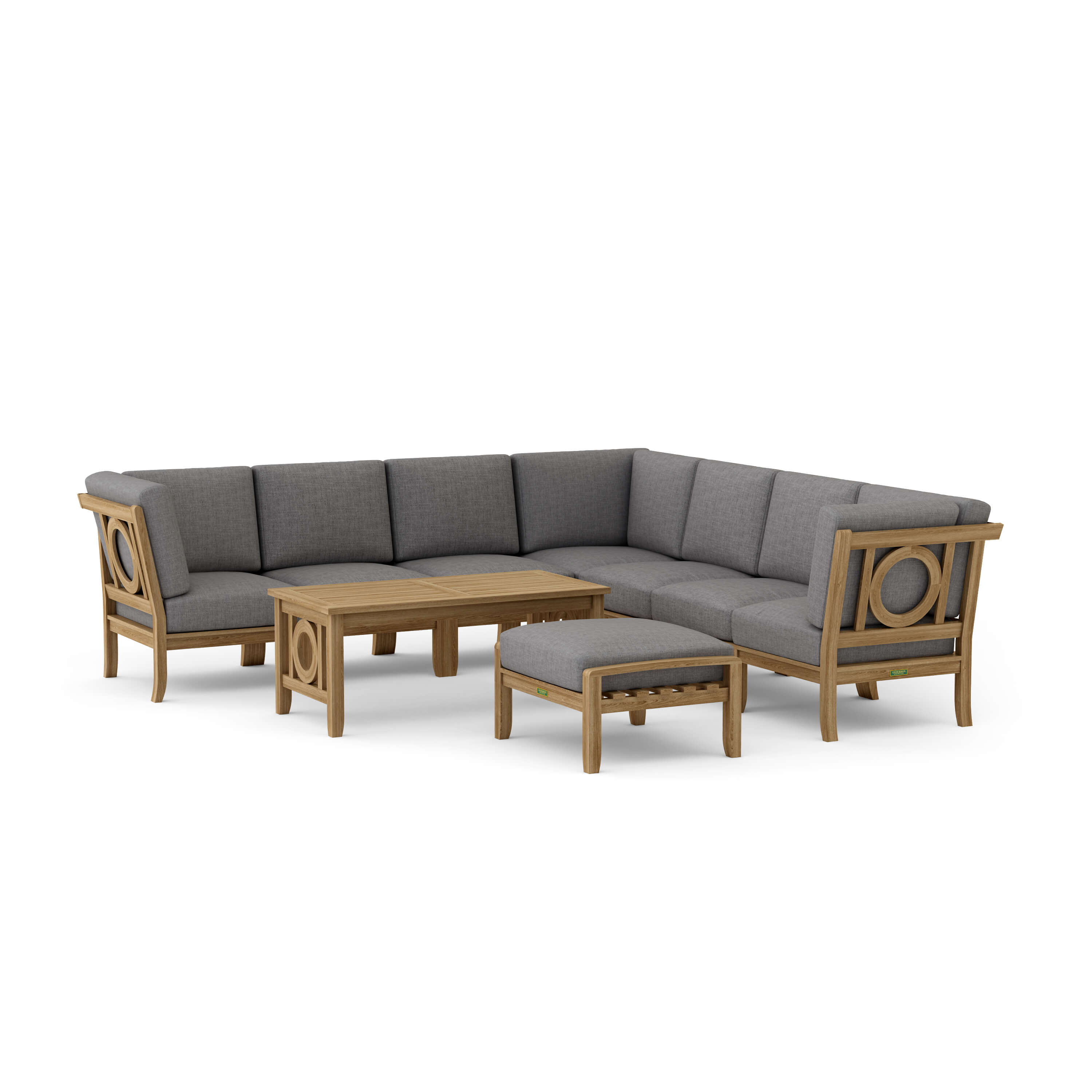 Natsepa Modular Deep Seating Set (SET-139) - A-Grade Teak Solid Wood by Anderson Teak