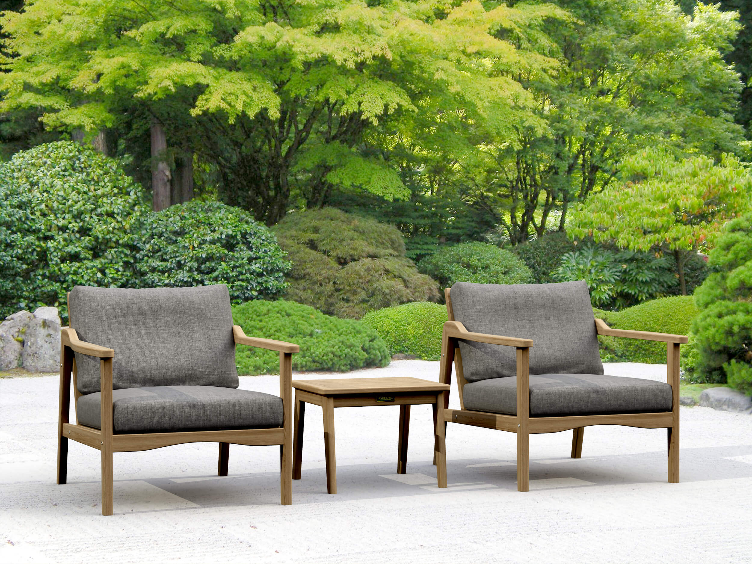Amalfi Deep Seating Set (SET-3025) - A-Grade Teak Solid Wood by Anderson Teak