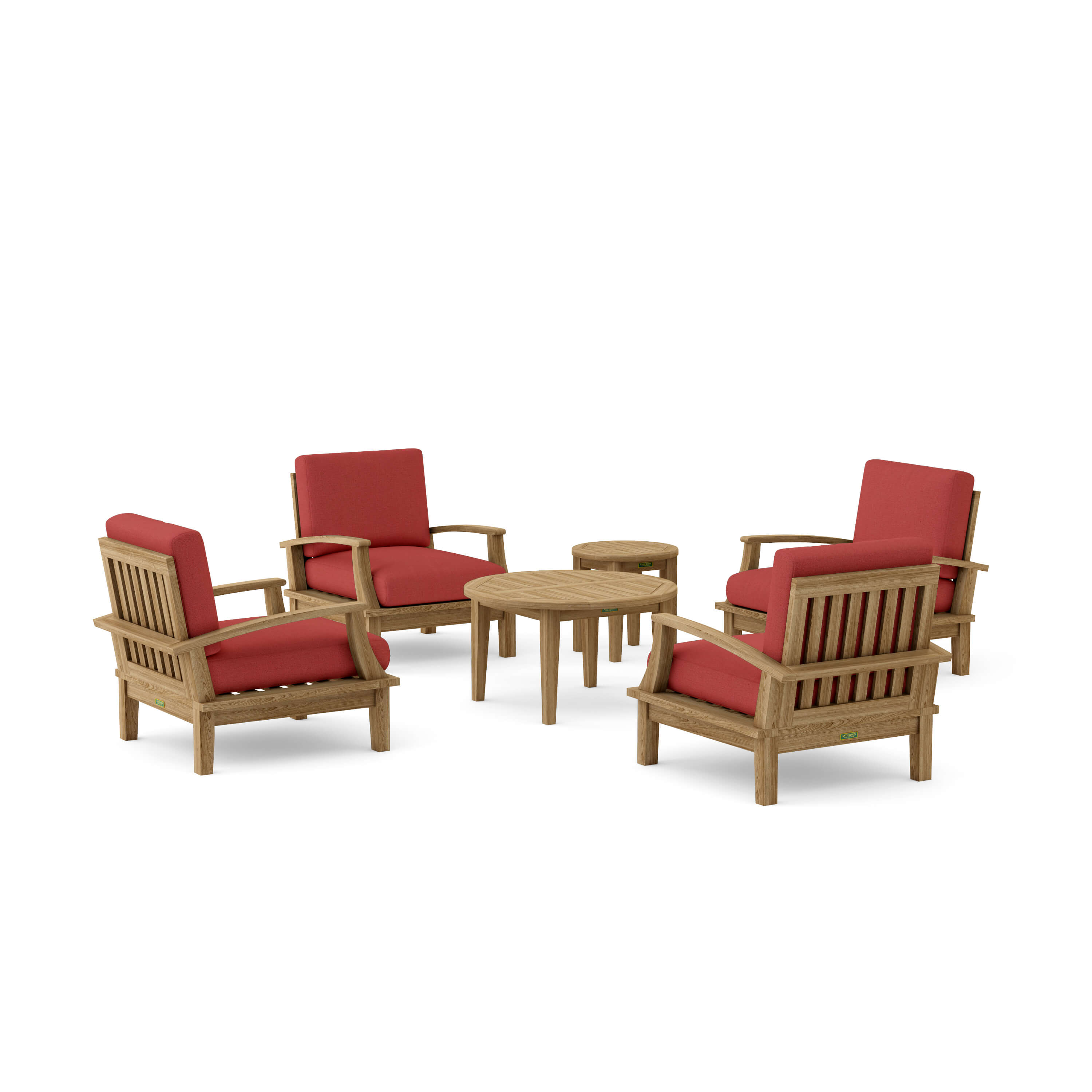 Brianna Deep Seating Set (SET-43) – A-Grade Teak Solid Wood by Anderson Teak