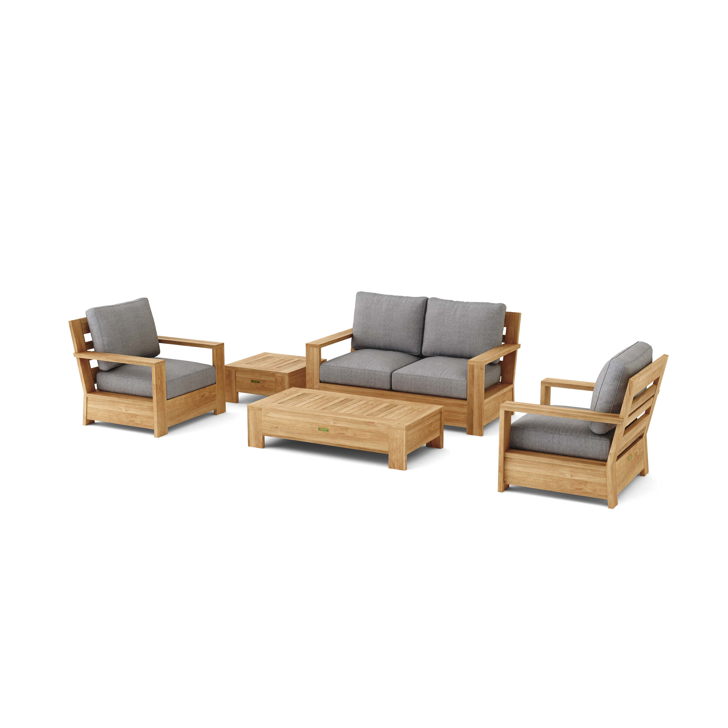 Madera Deep Seating Set (SET-522) – A-Grade Teak Solid Wood by Anderson Teak