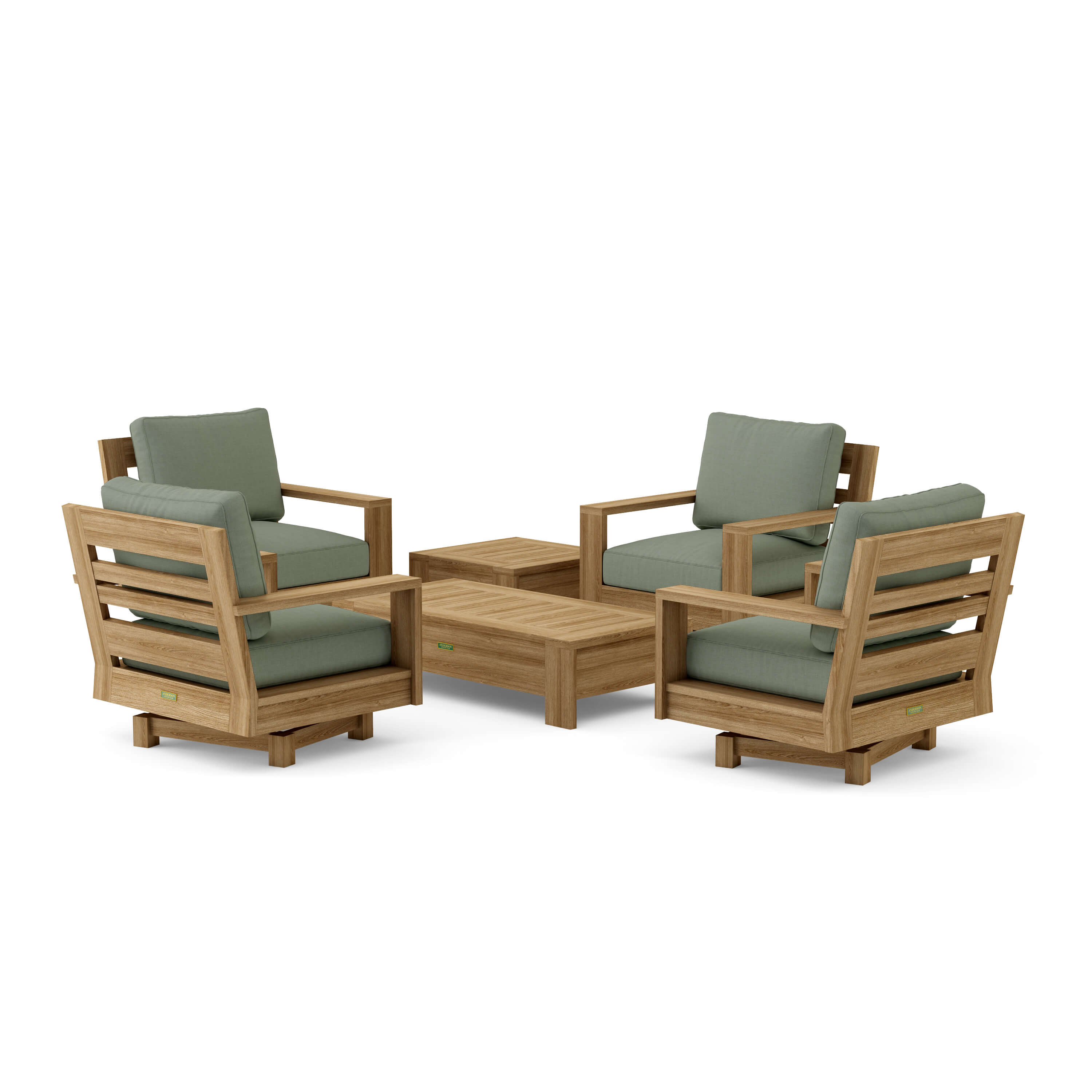 Madera Deep Seating Set (SET-523) – A-Grade Teak Solid Wood by Anderson Teak
