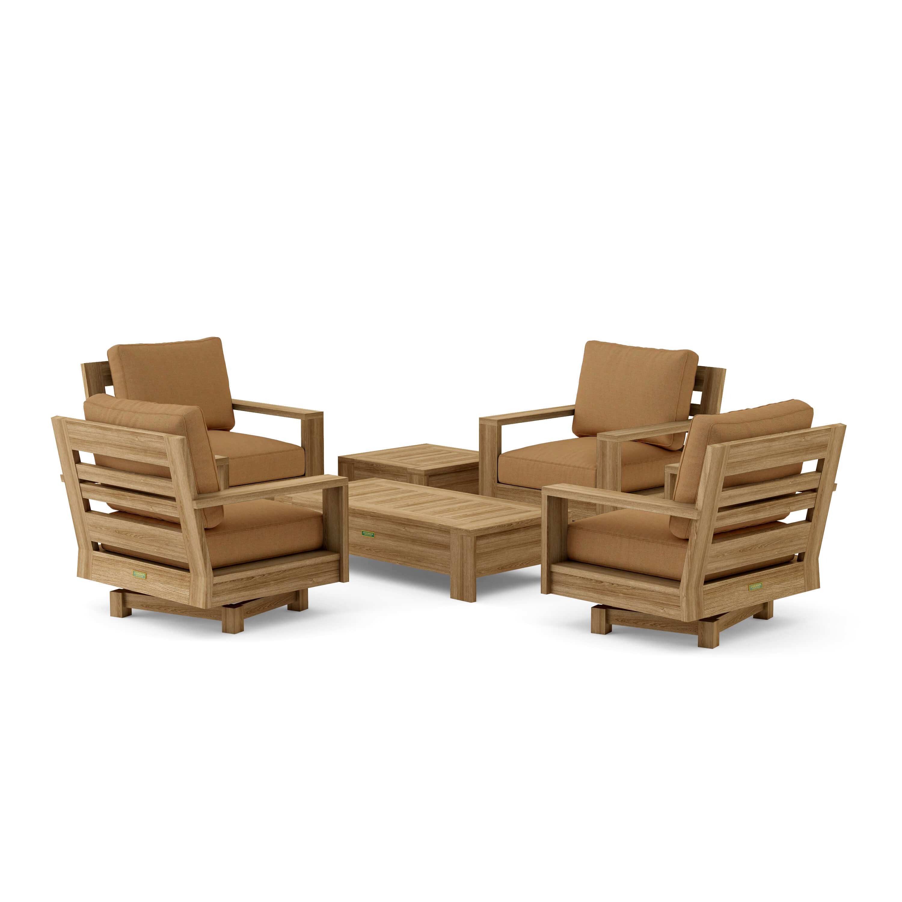 Madera Deep Seating Set (SET-523) – A-Grade Teak Solid Wood by Anderson Teak