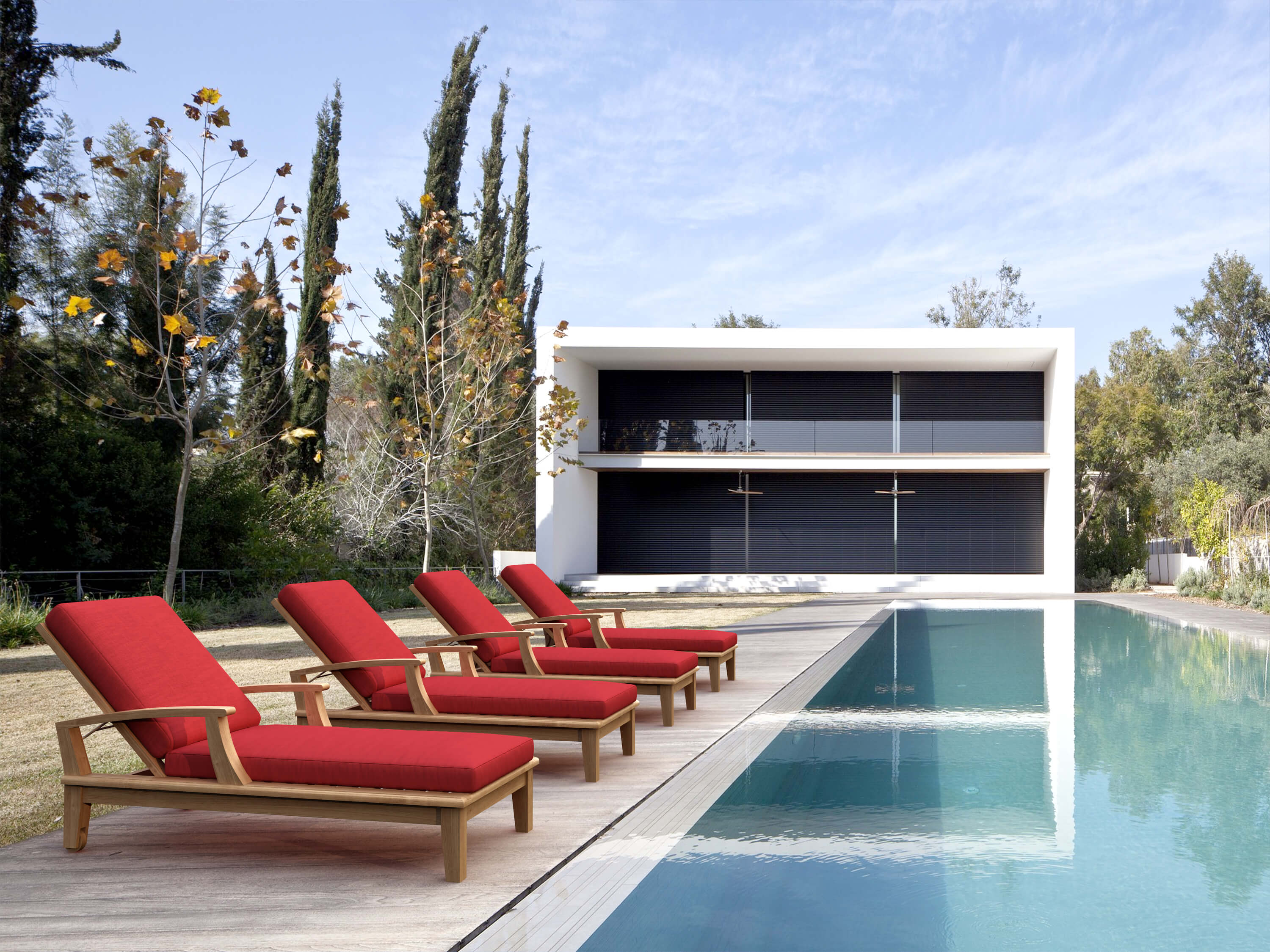 Brianna Sun Lounger Set (SET-SL-071) - A-Grade Teak Solid Wood by Anderson Teak