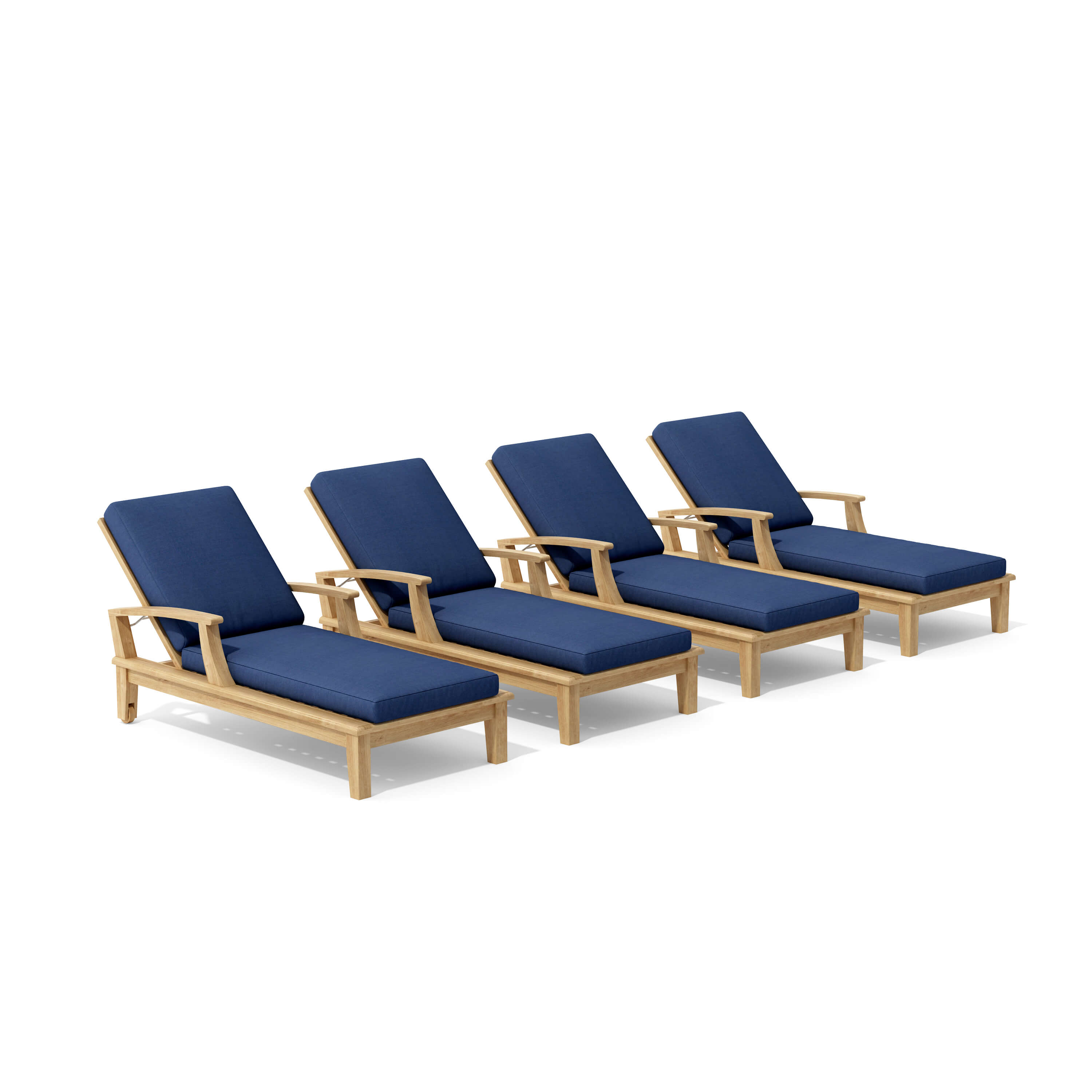 Brianna Sun Lounger Set (SET-SL-071) - A-Grade Teak Solid Wood by Anderson Teak